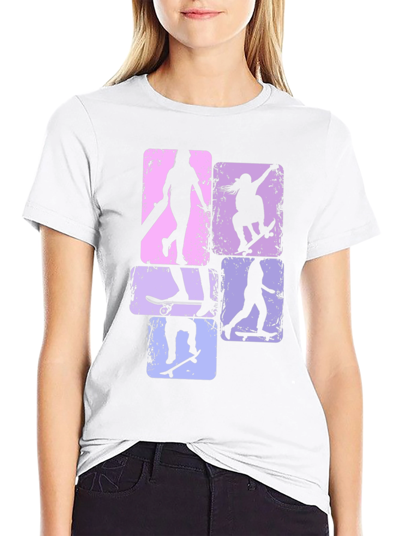 Skateboarder Silhouette Graphic Tee