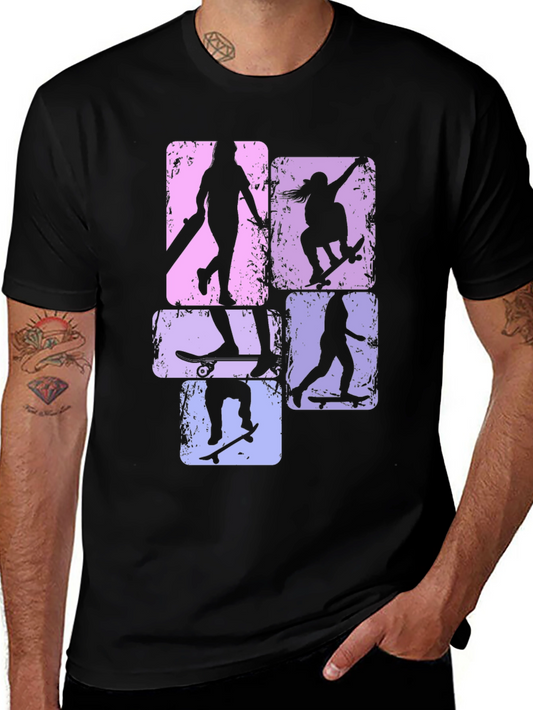 Skateboarder Silhouette Graphic Tee
