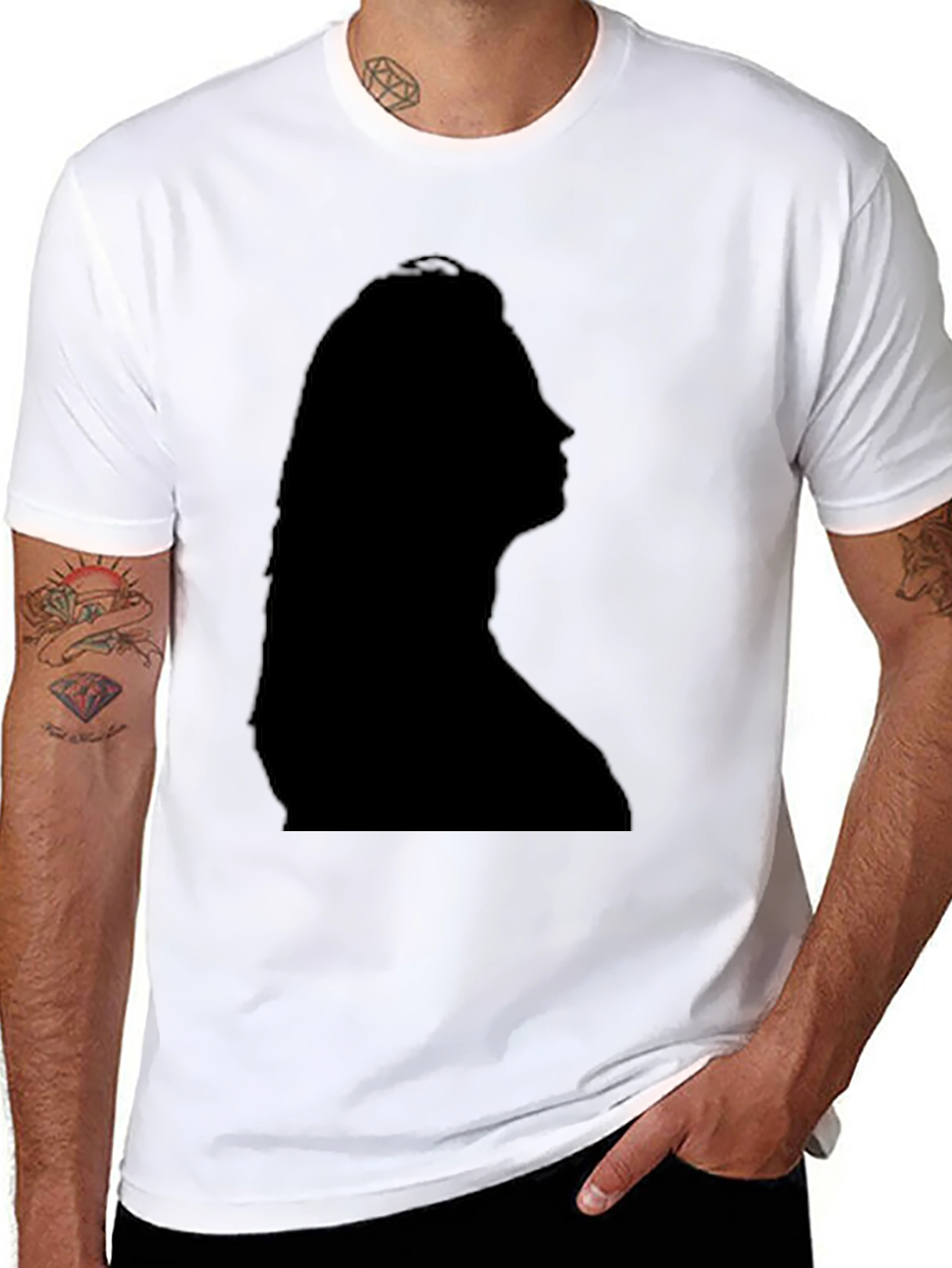 Silhouette Graphic Tee - Black