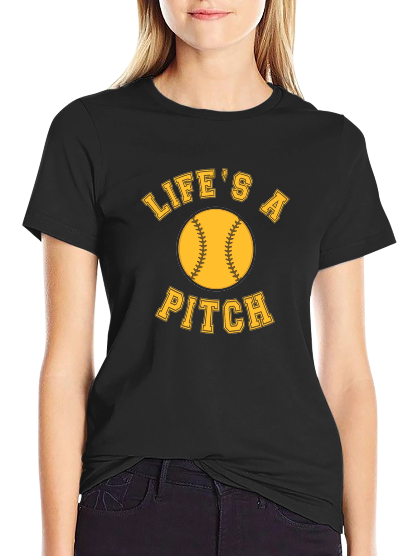 Lifes A Pitch Softball T-Shirt