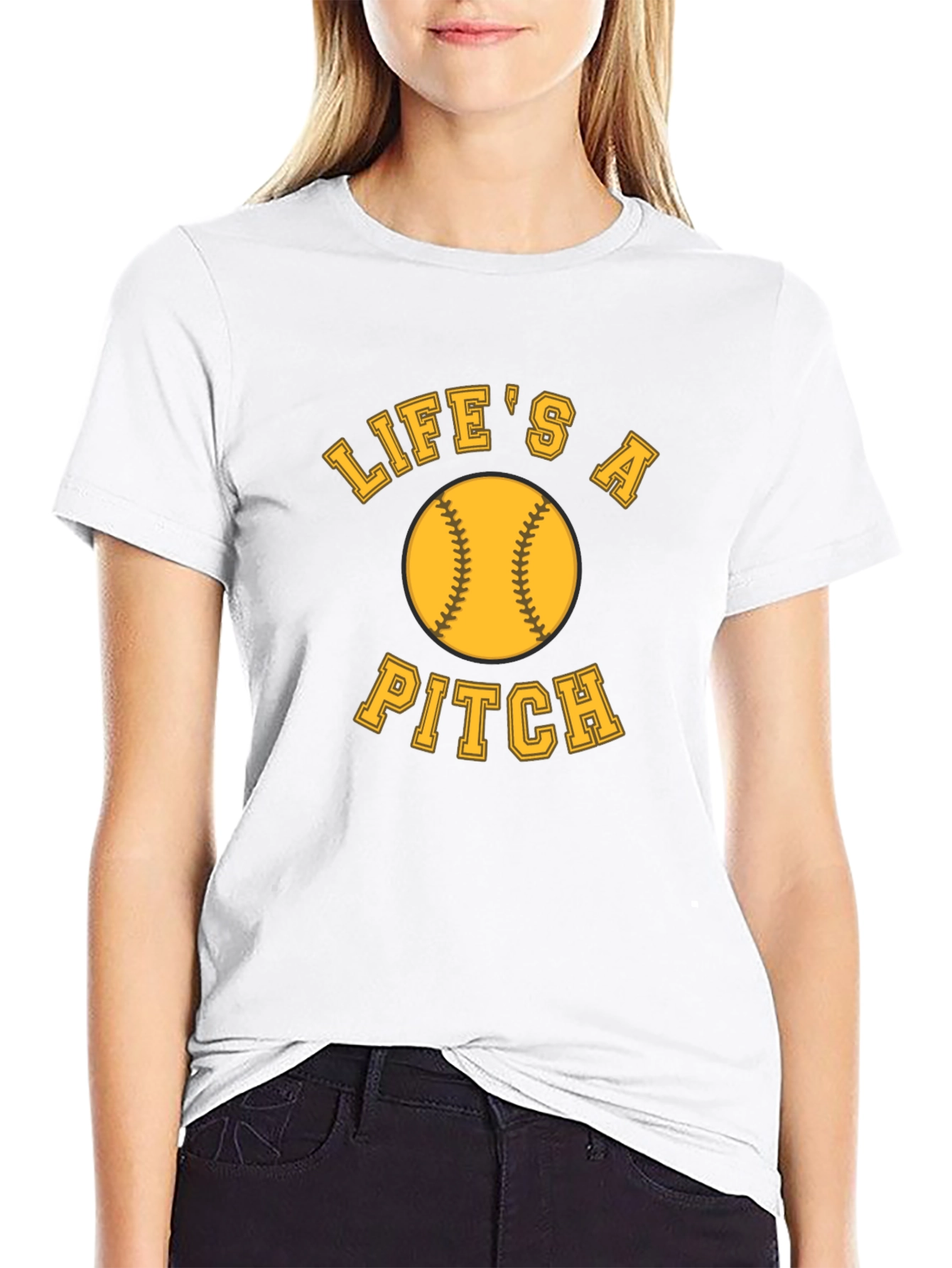 Lifes A Pitch Softball T-Shirt