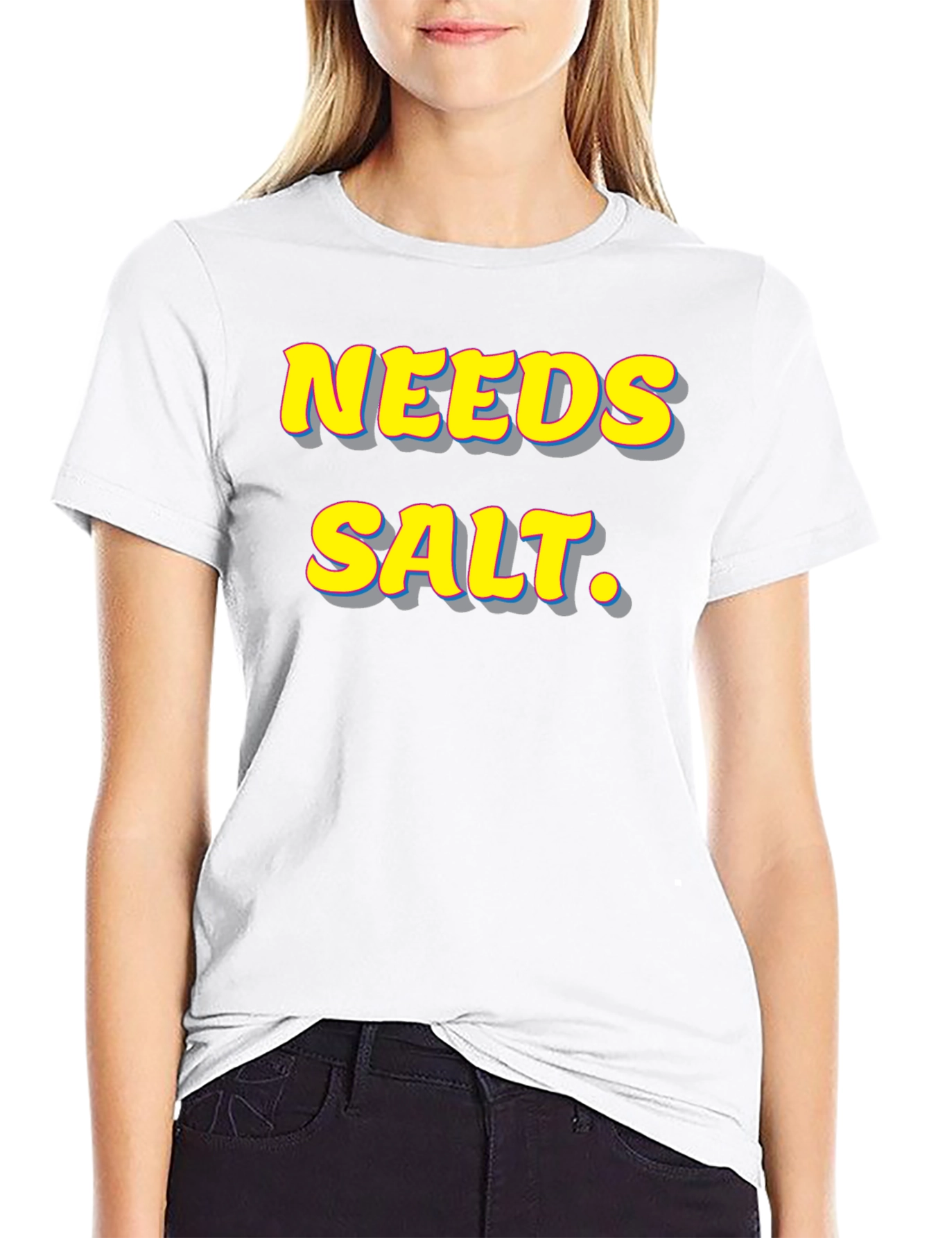 Needs Salt. Graphic T-Shirt - Funny Foodie Tee