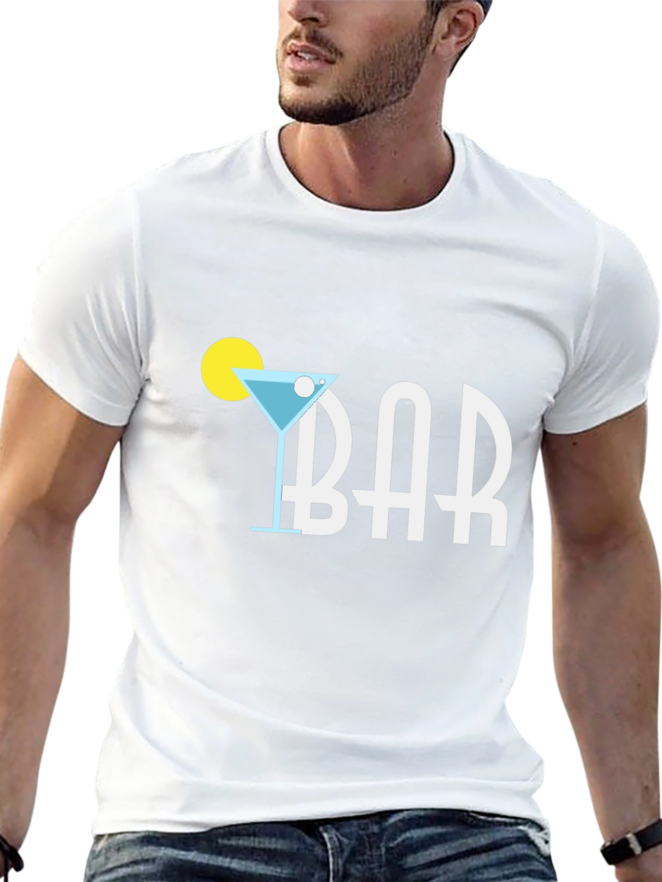 Martini Bar T-Shirt - Modern Graphic Tee