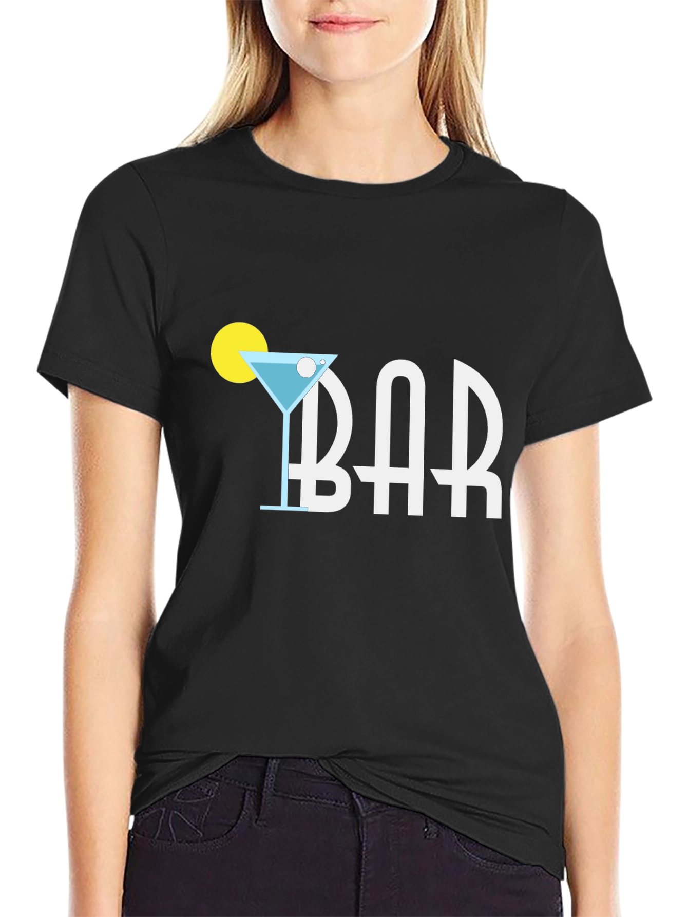Martini Bar T-Shirt - Modern Graphic Tee