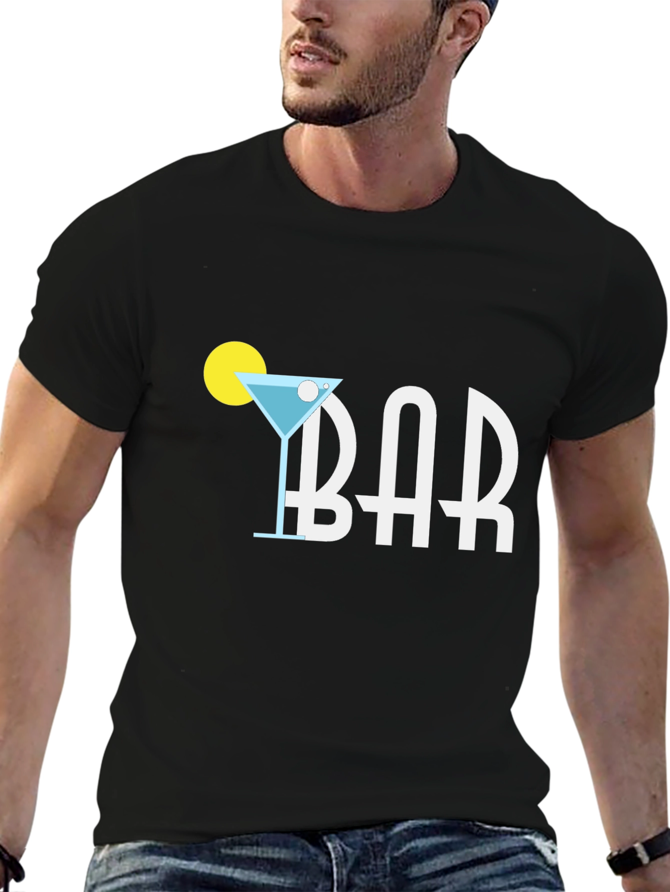 Martini Bar T-Shirt - Modern Graphic Tee