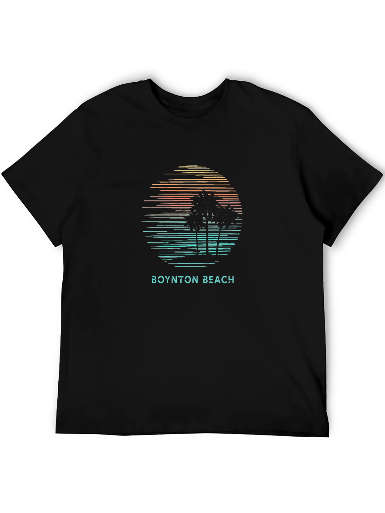 Boynton Beach T-Shirt - Tropical Palm Tree Graphic Tee