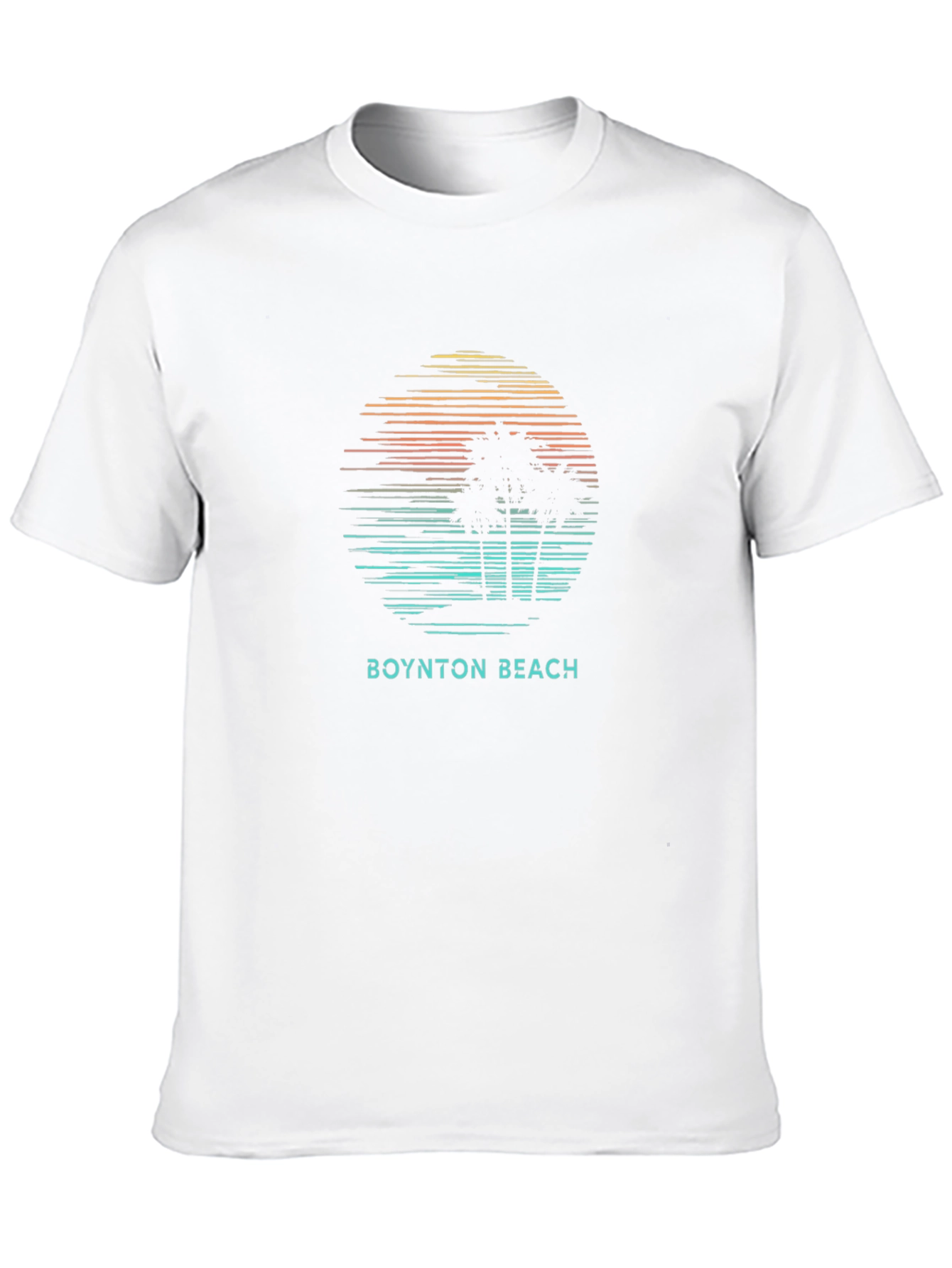 Boynton Beach T-Shirt - Tropical Palm Tree Graphic Tee