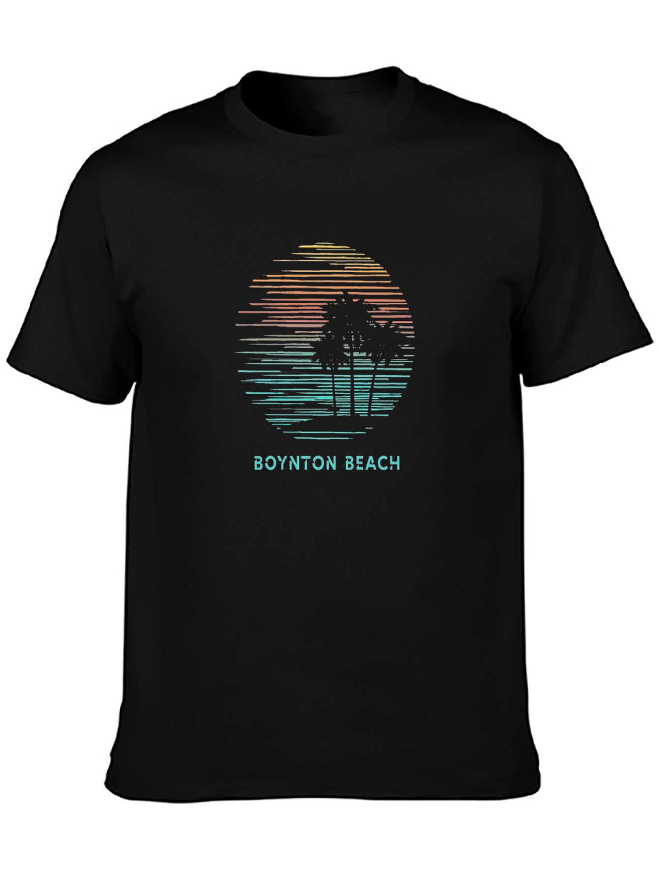 Boynton Beach T-Shirt - Tropical Palm Tree Graphic Tee