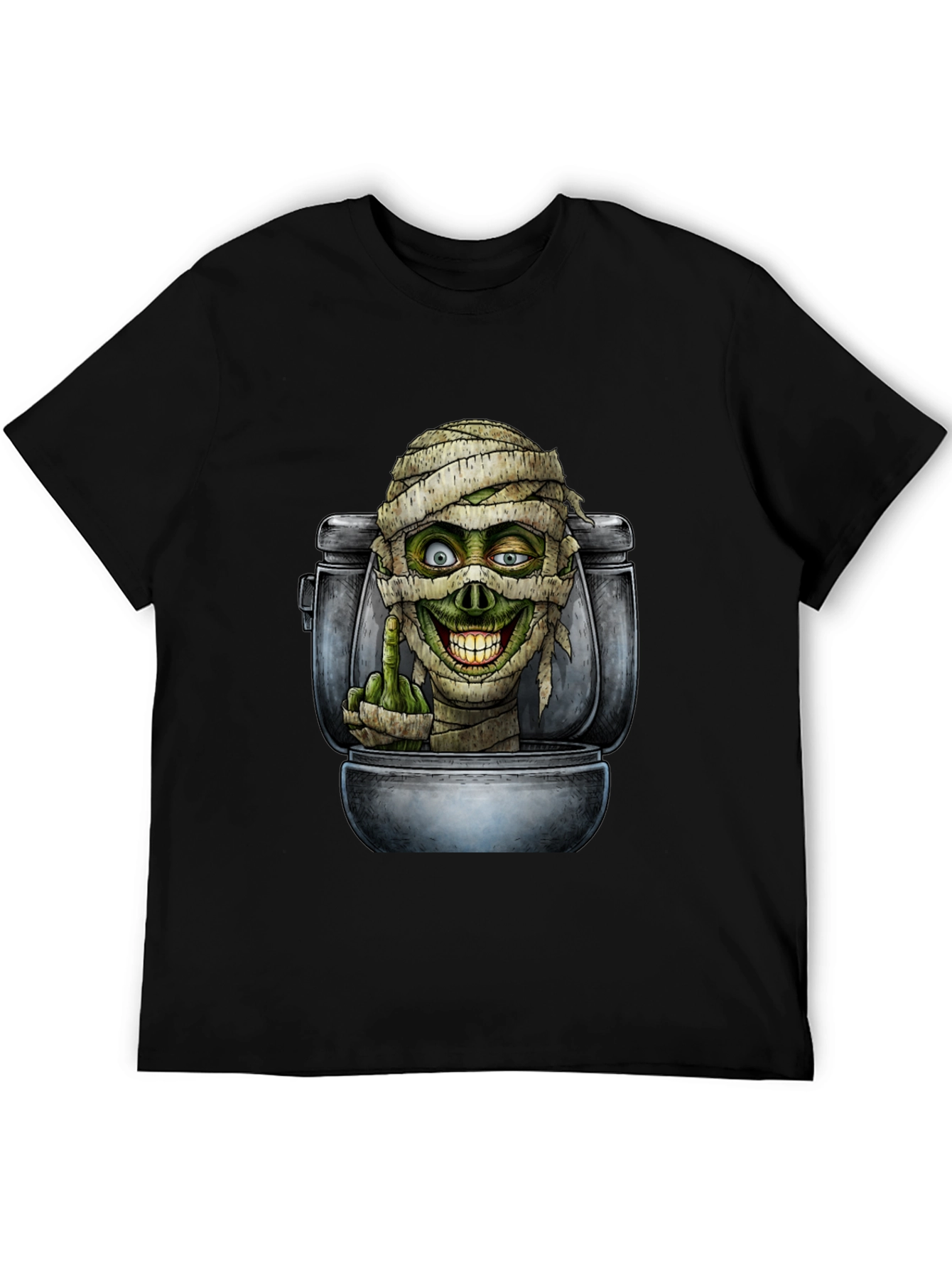 Toilet Mummy Graphic T-Shirt
