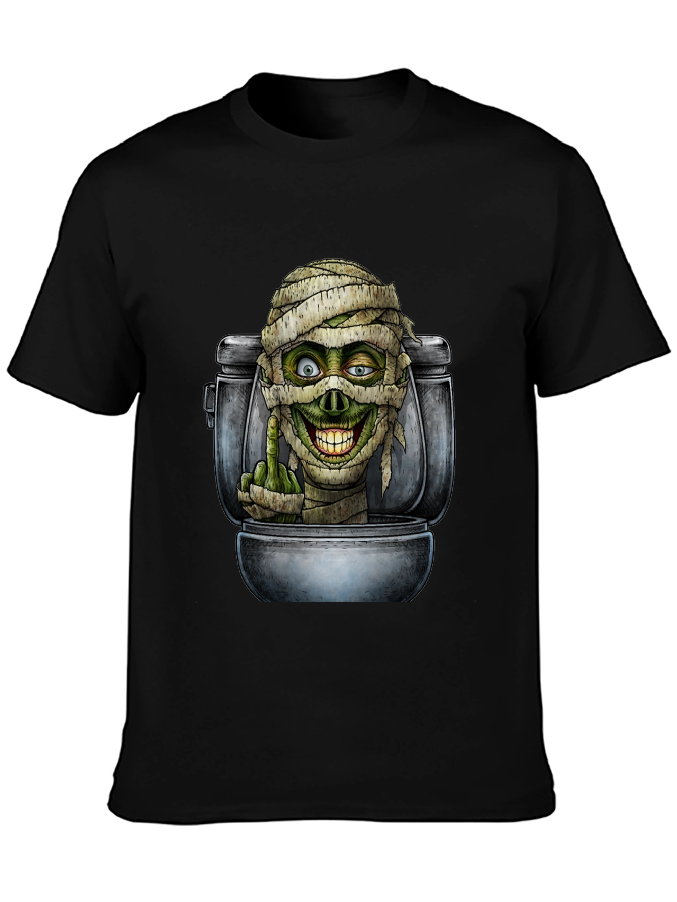 Toilet Mummy Graphic T-Shirt