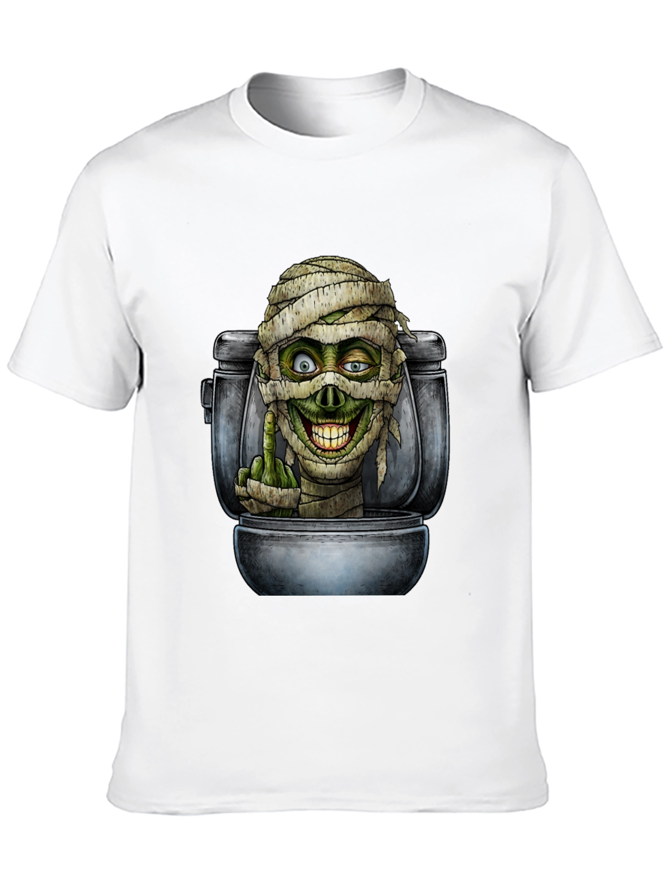 Toilet Mummy Graphic T-Shirt