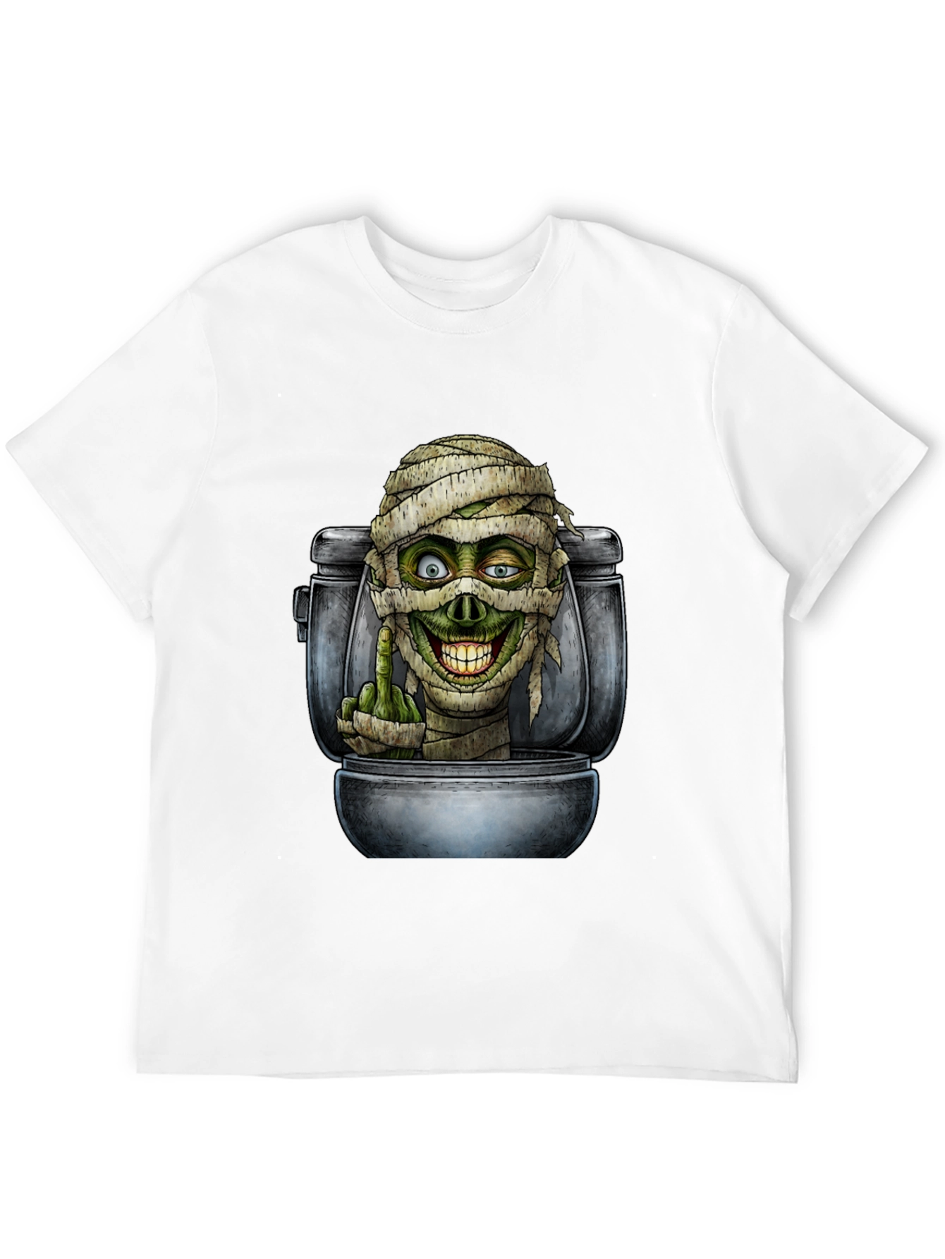 Toilet Mummy Graphic T-Shirt