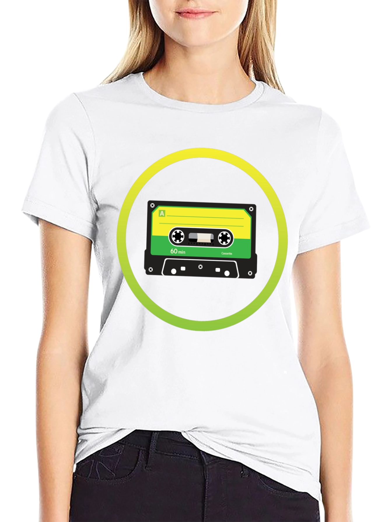 Retro Cassette Tape Graphic T-Shirt - Classic Sound Style