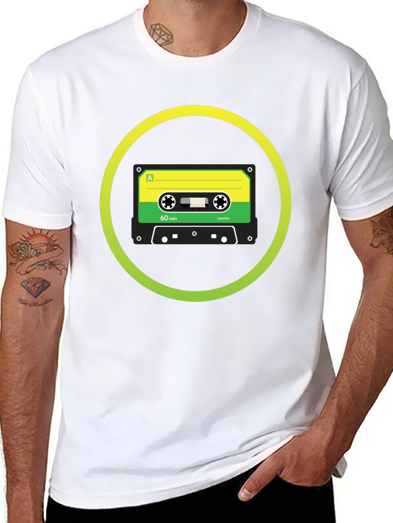 Retro Cassette Tape Graphic T-Shirt - Classic Sound Style