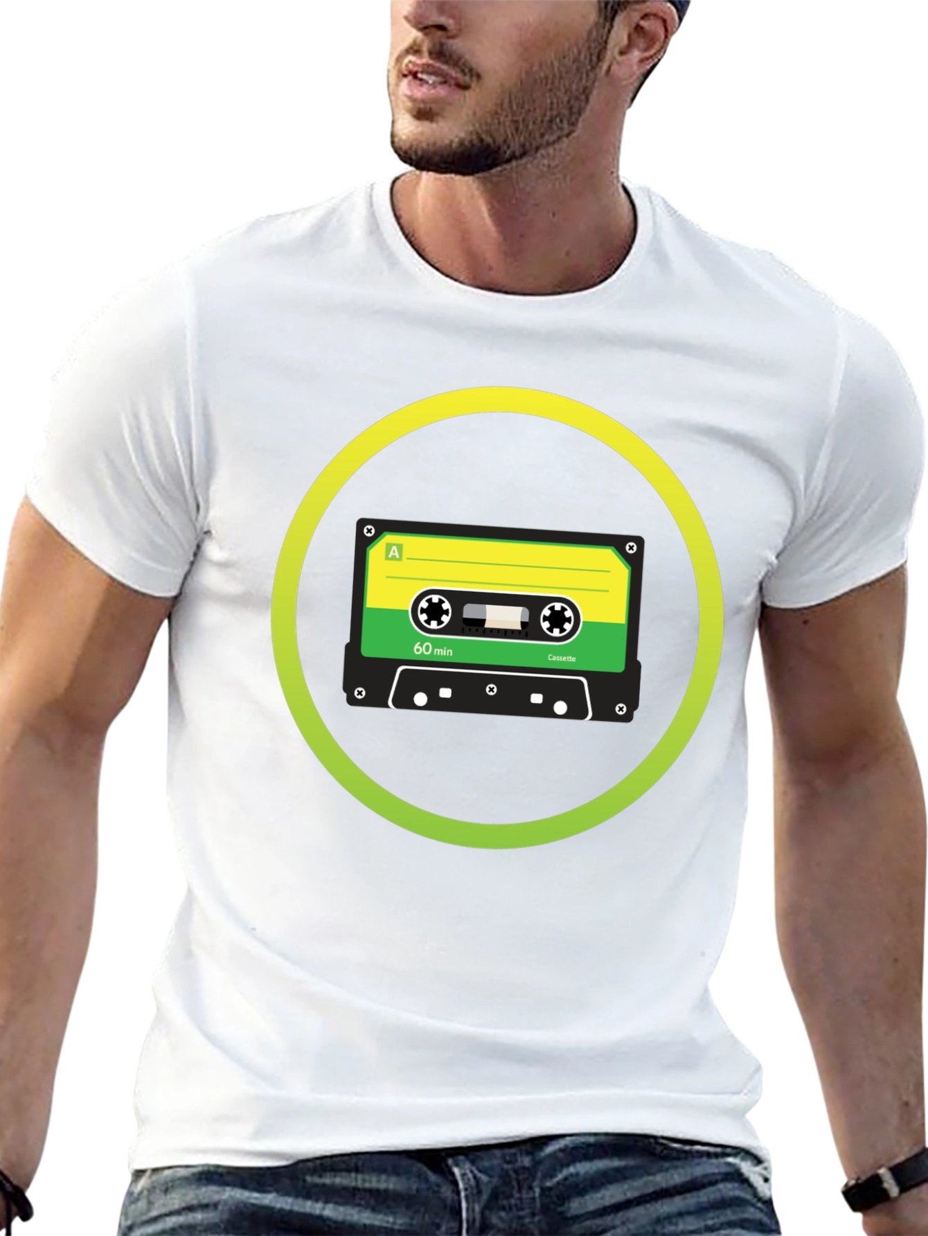 Retro Cassette Tape Graphic T-Shirt - Classic Sound Style