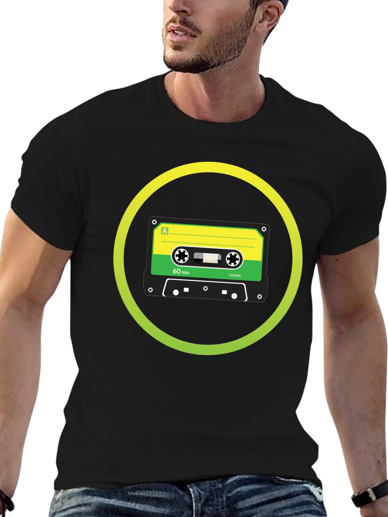 Retro Cassette Tape Graphic T-Shirt - Classic Sound Style