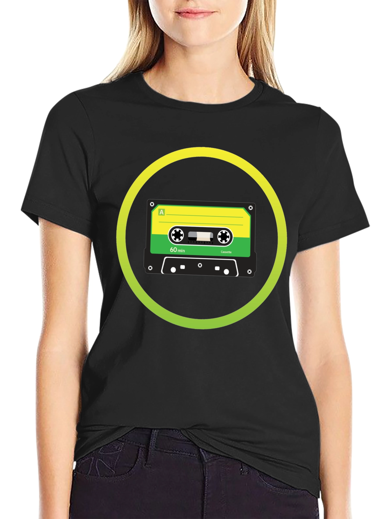 Retro Cassette Tape Graphic T-Shirt - Classic Sound Style