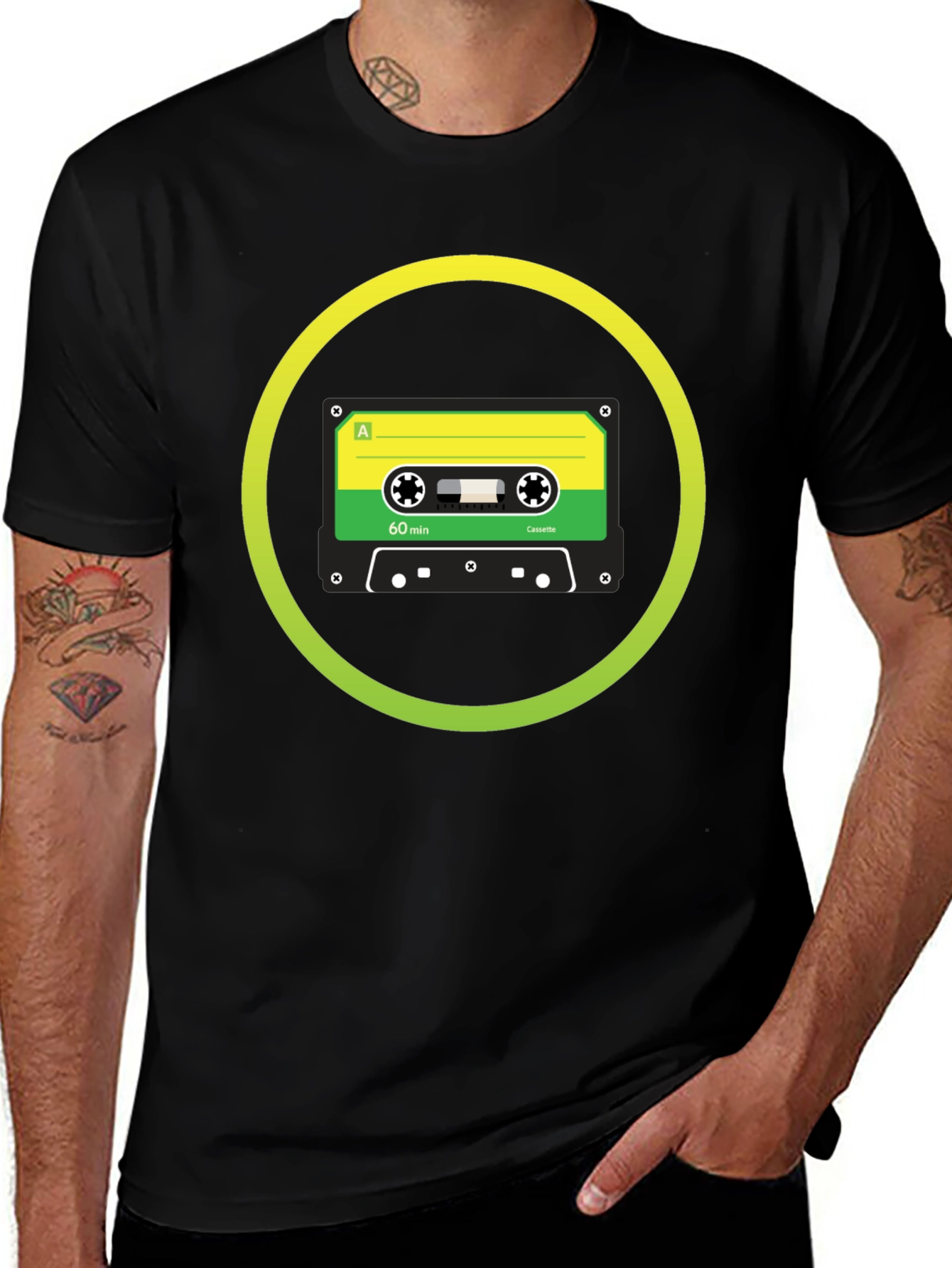 Retro Cassette Tape Graphic T-Shirt - Classic Sound Style