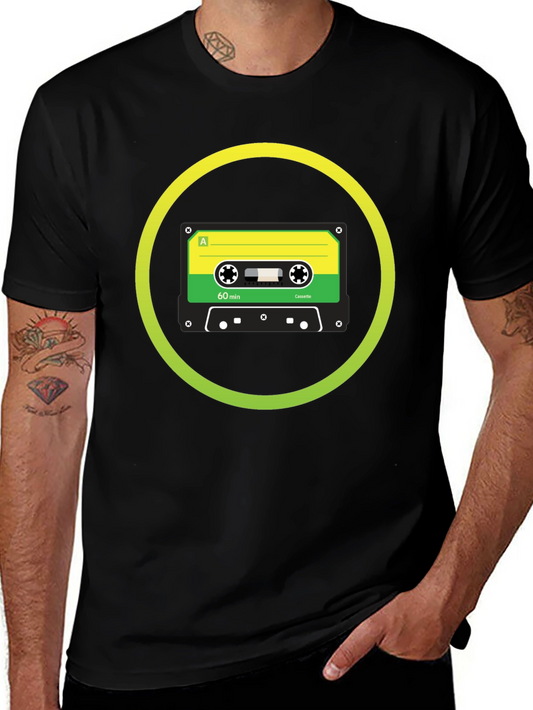 Retro Cassette Tape Graphic T-Shirt - Classic Sound Style