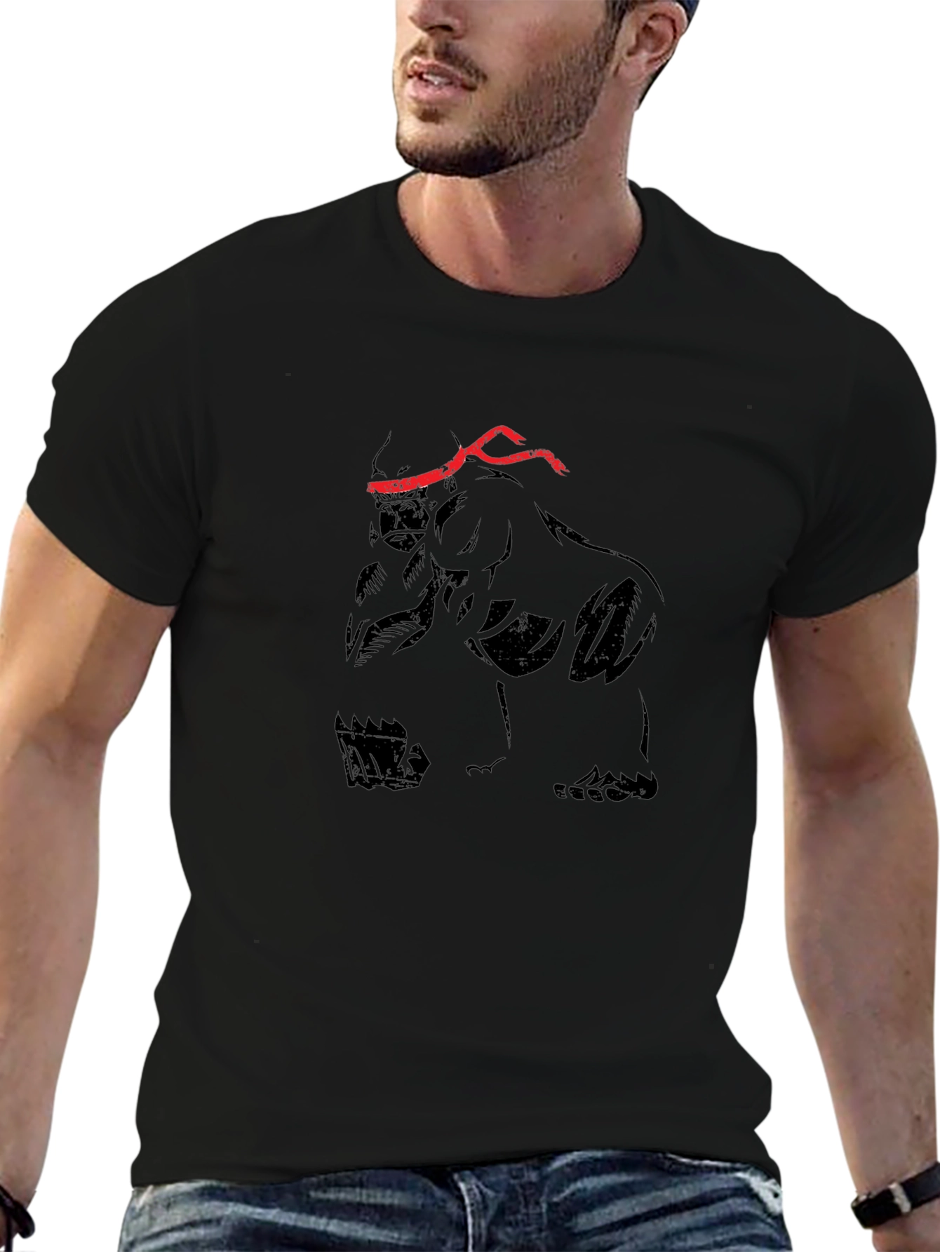Gorilla Ninja T-Shirt - Black Graphic Tee