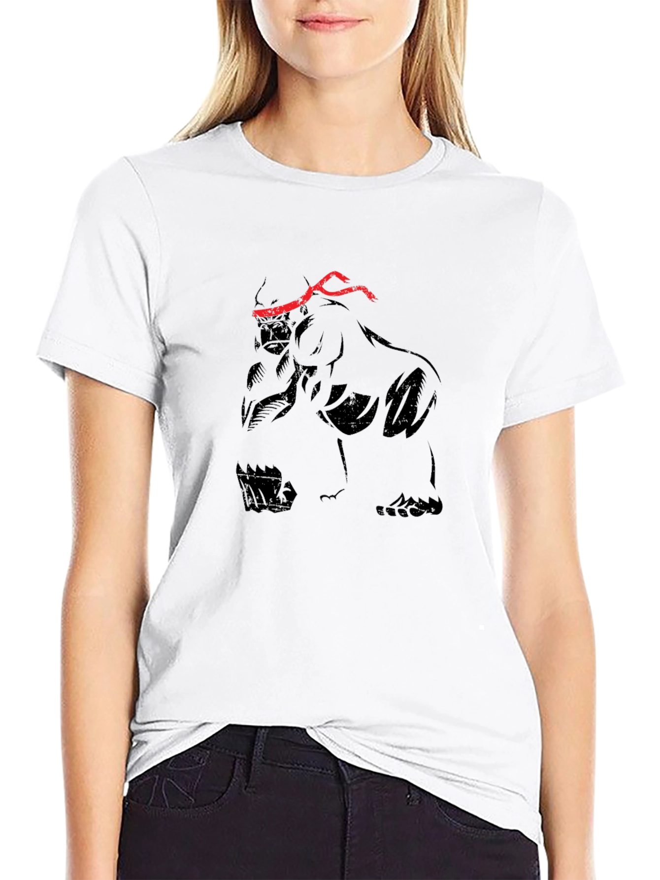 Gorilla Ninja T-Shirt - Black Graphic Tee
