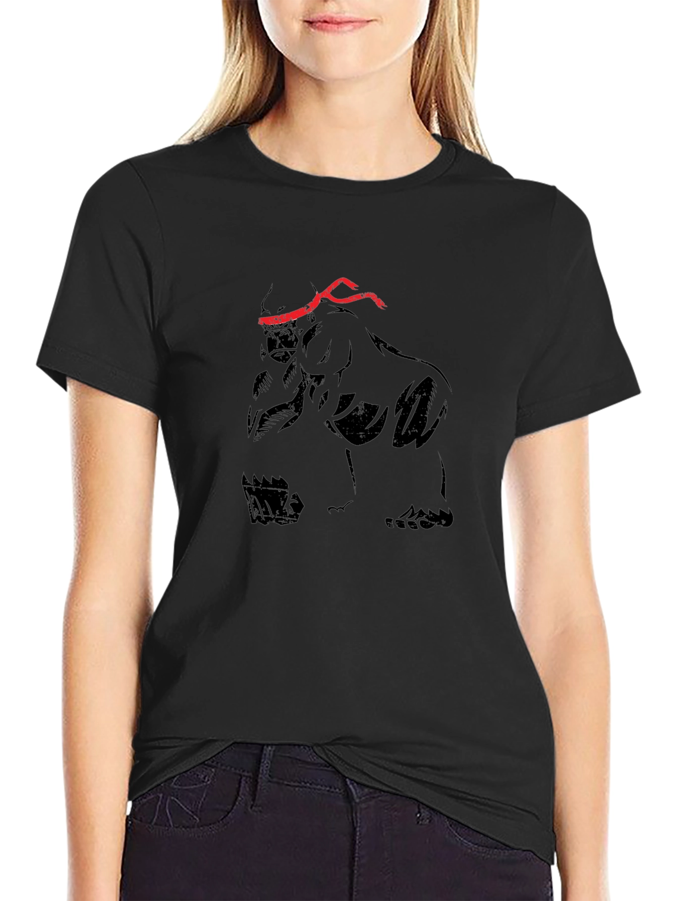 Gorilla Ninja T-Shirt - Black Graphic Tee