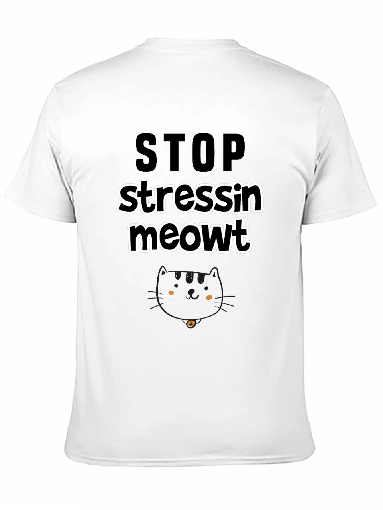 Stop Stressin Meowt Black Graphic Tee
