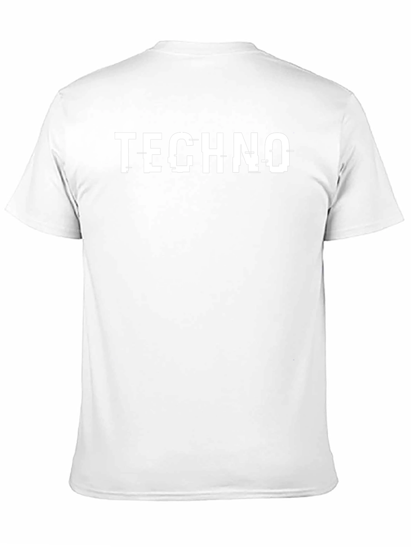 Techno Glitch Tee - Modern Graphic T-Shirt