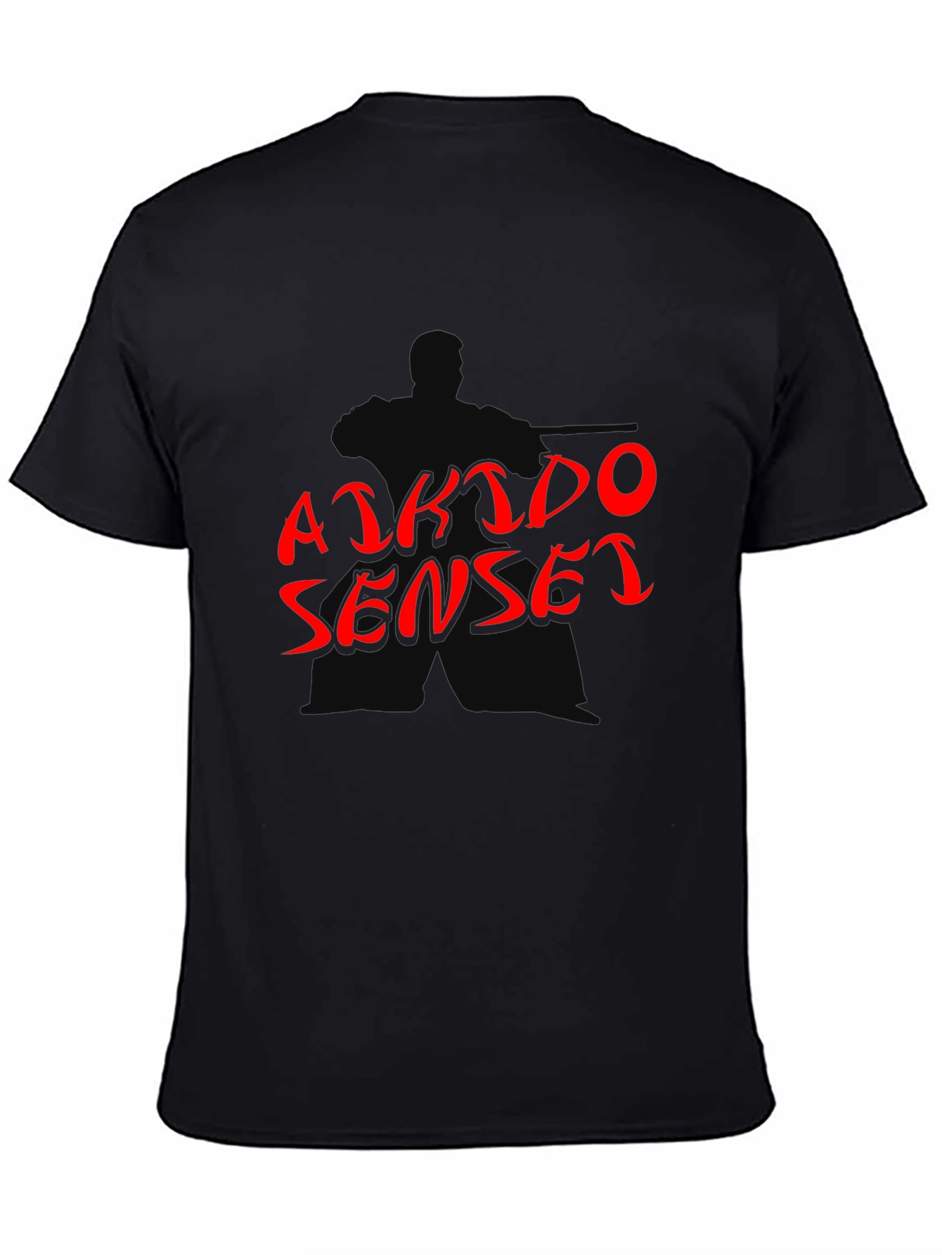 Aikido Sensei Graphic T-Shirt - Martial Arts Black Tee