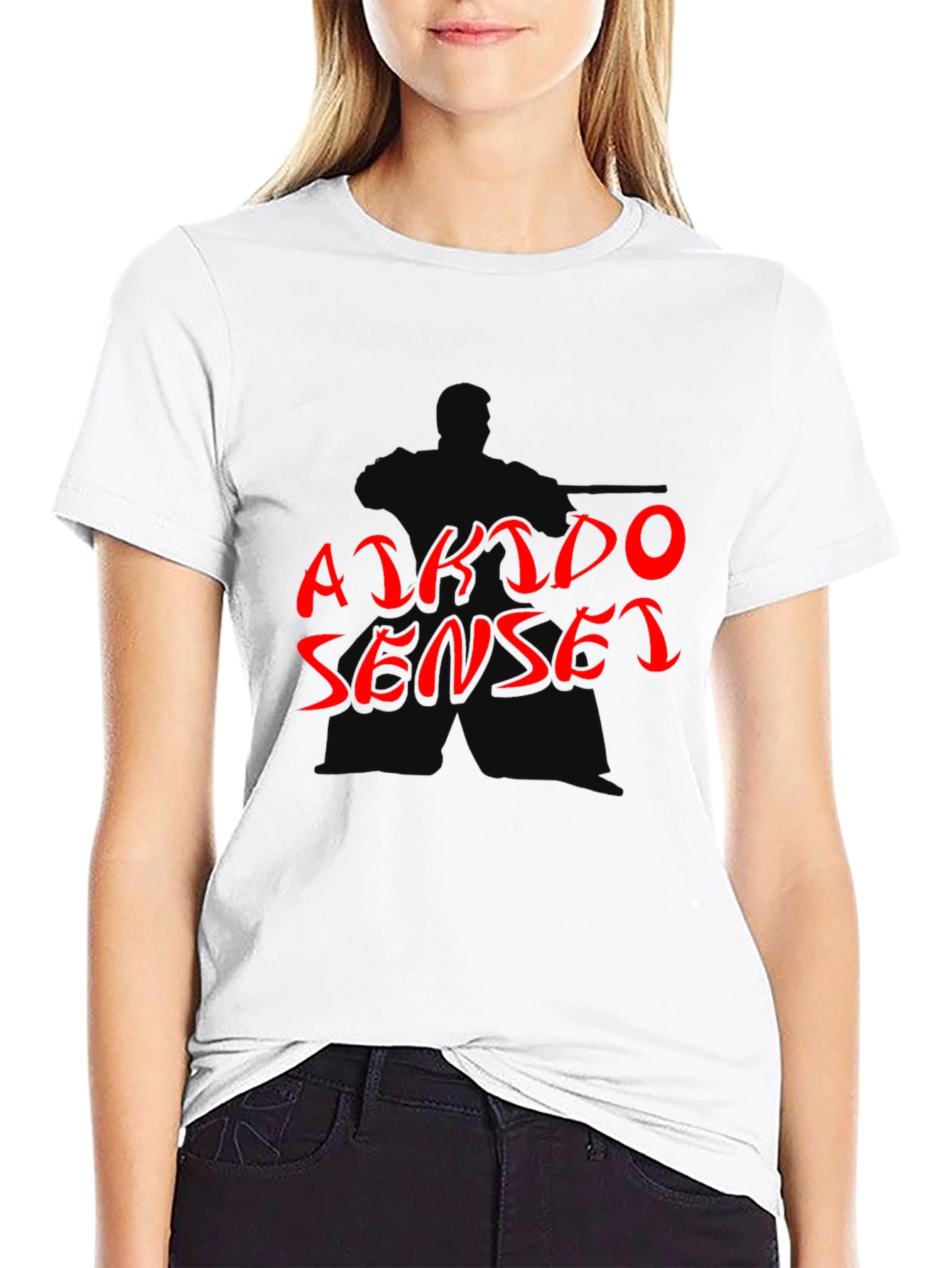 Aikido Sensei Graphic T-Shirt - Martial Arts Black Tee