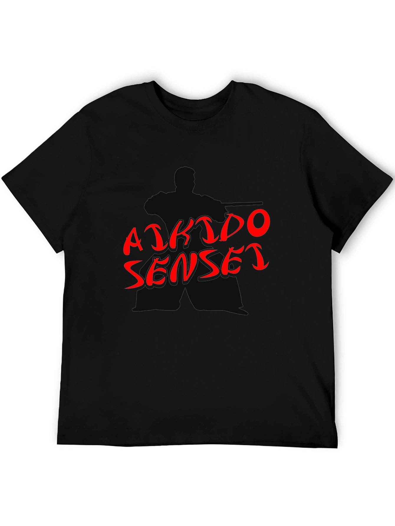 Aikido Sensei Graphic T-Shirt - Martial Arts Black Tee