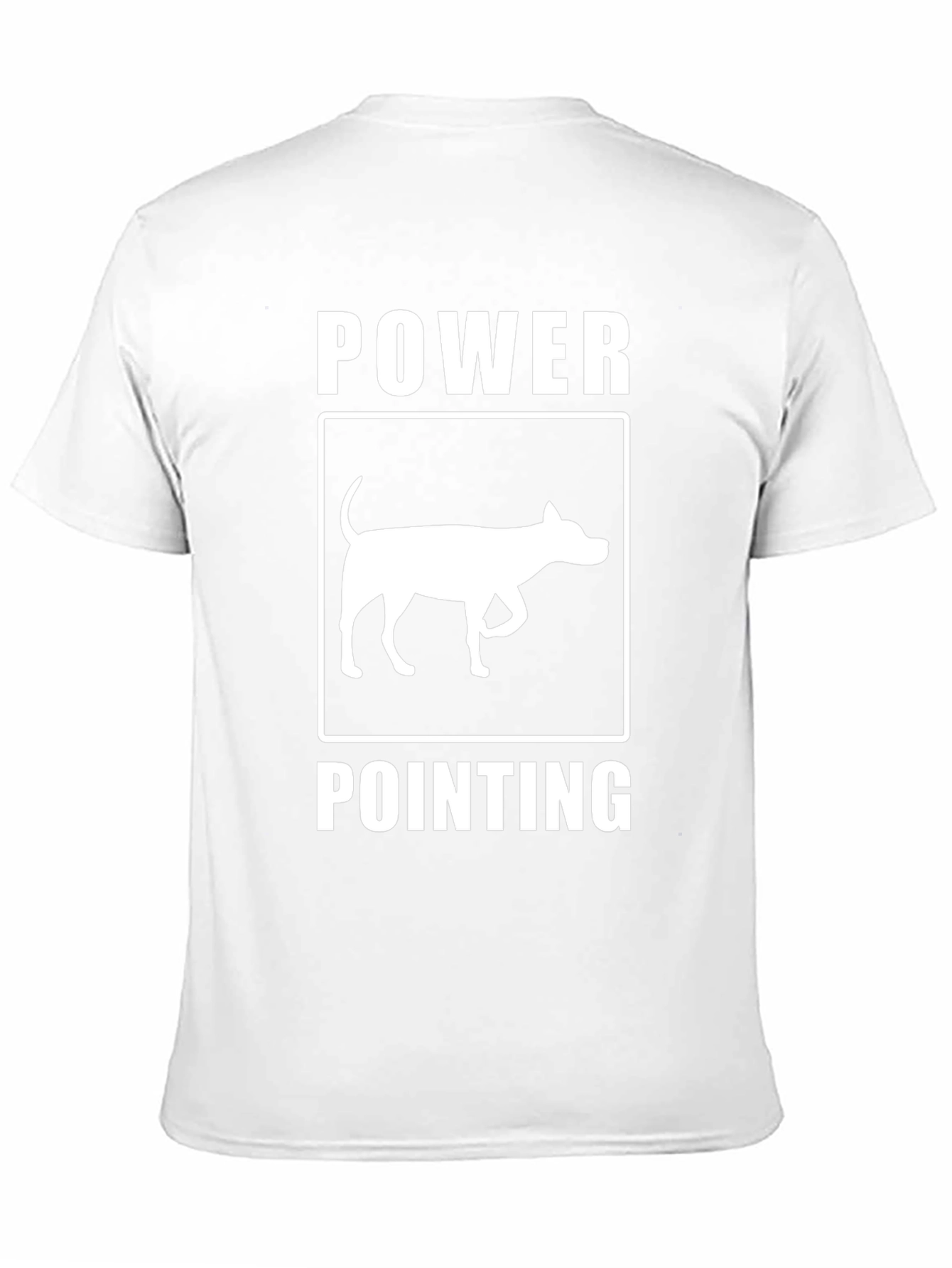 Power Pointing Dog Graphic T-Shirt