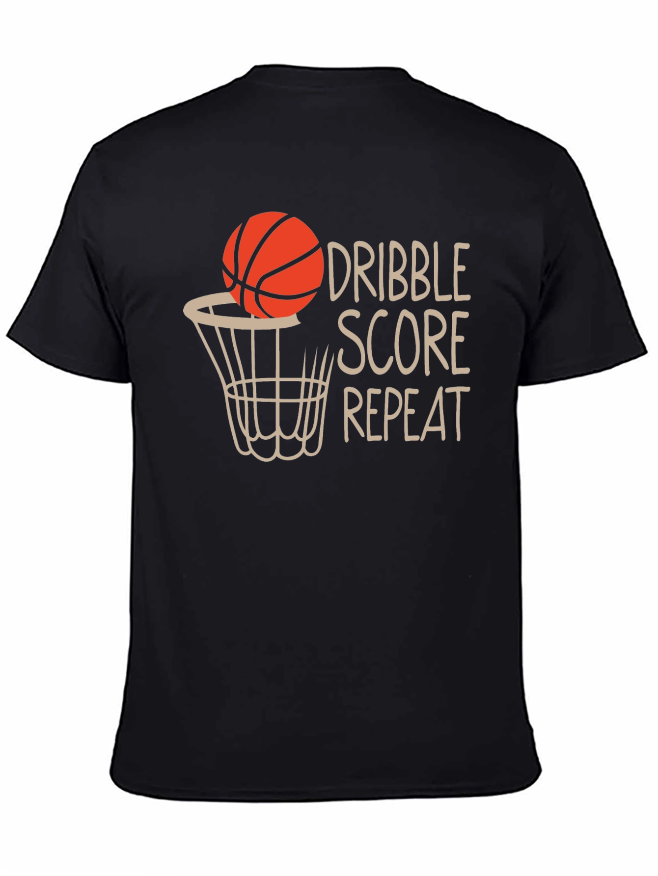 Dribble Score Repeat Basketball T-Shirt