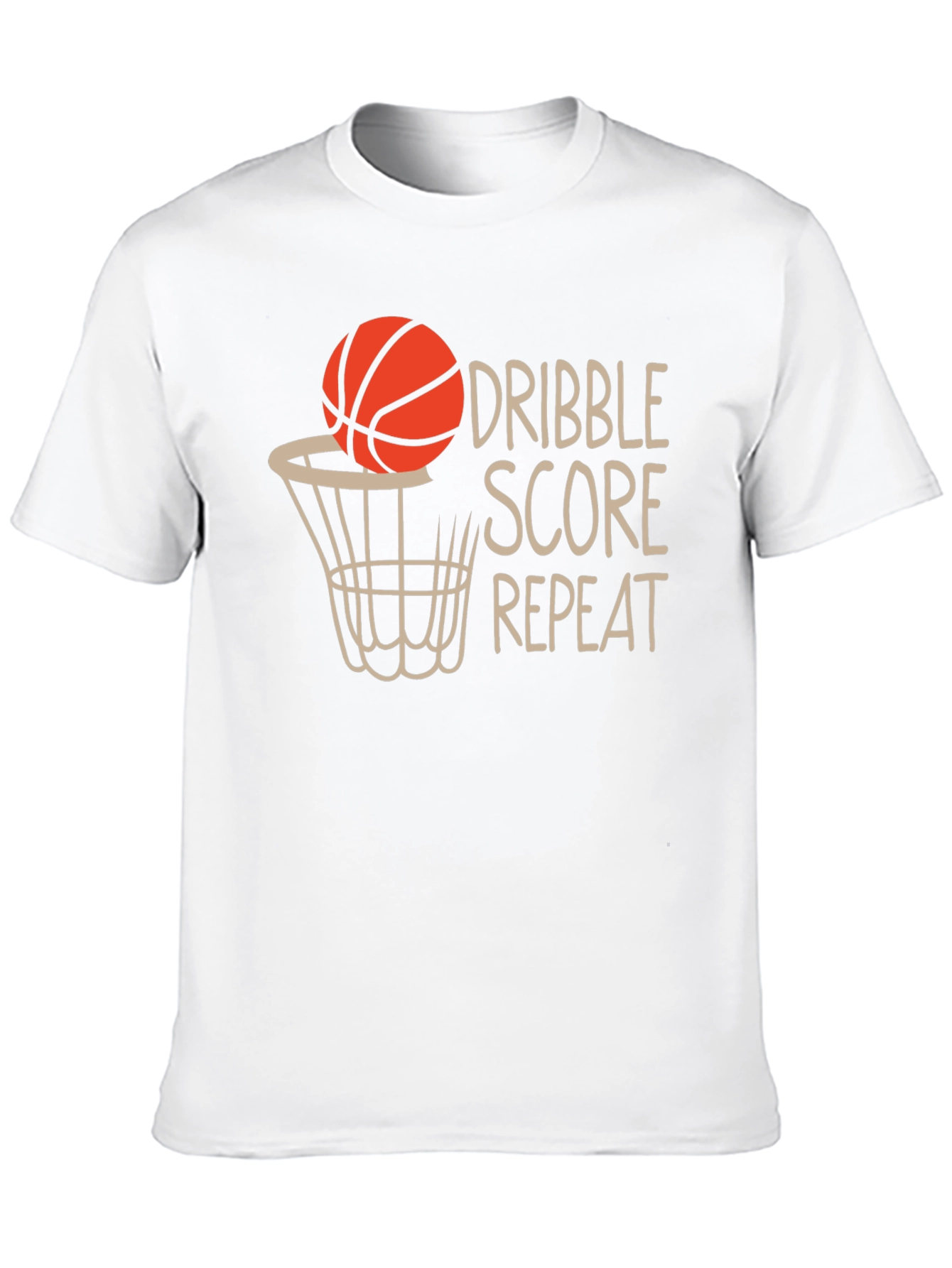 Dribble Score Repeat Basketball T-Shirt