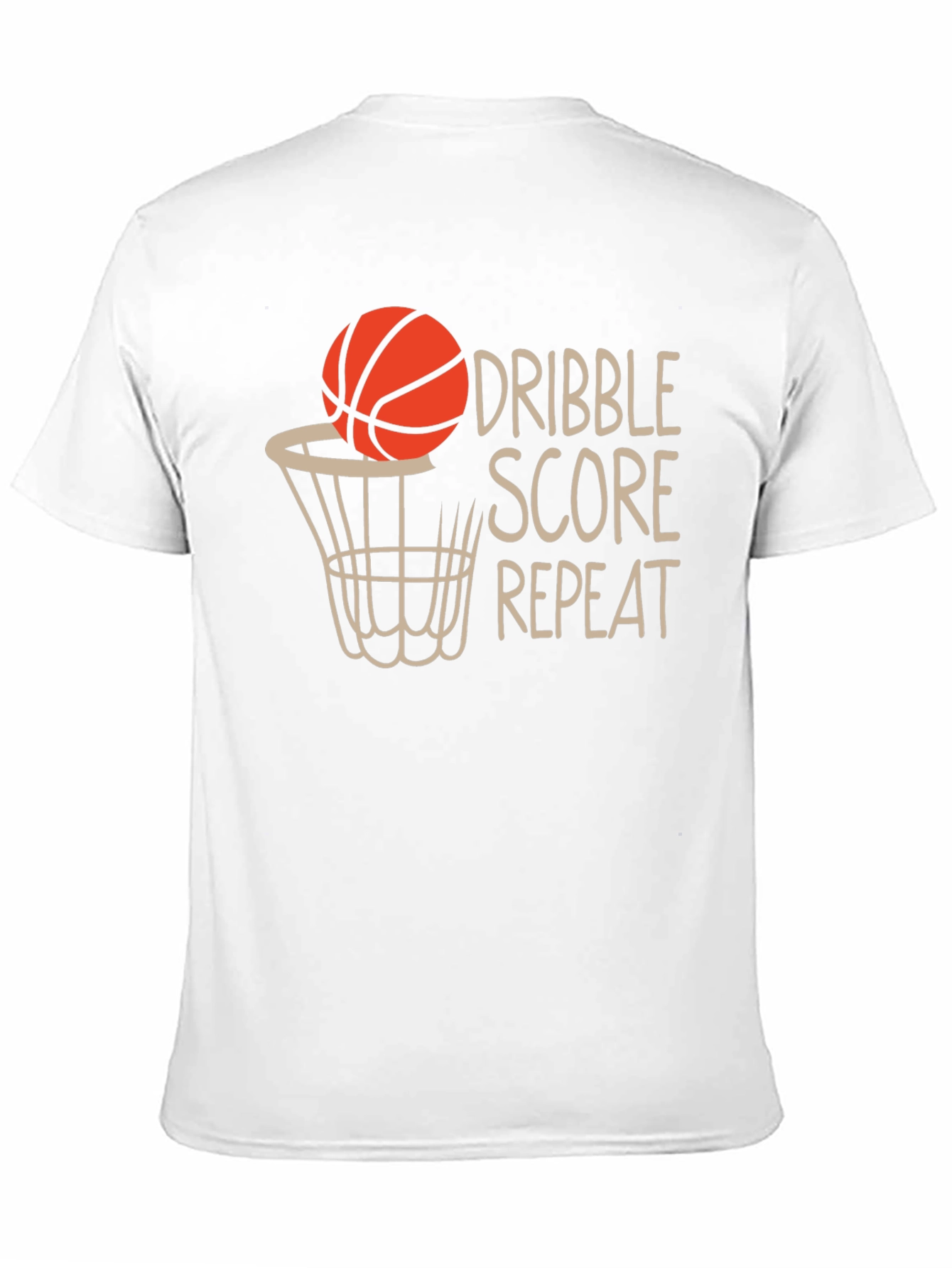 Dribble Score Repeat Basketball T-Shirt