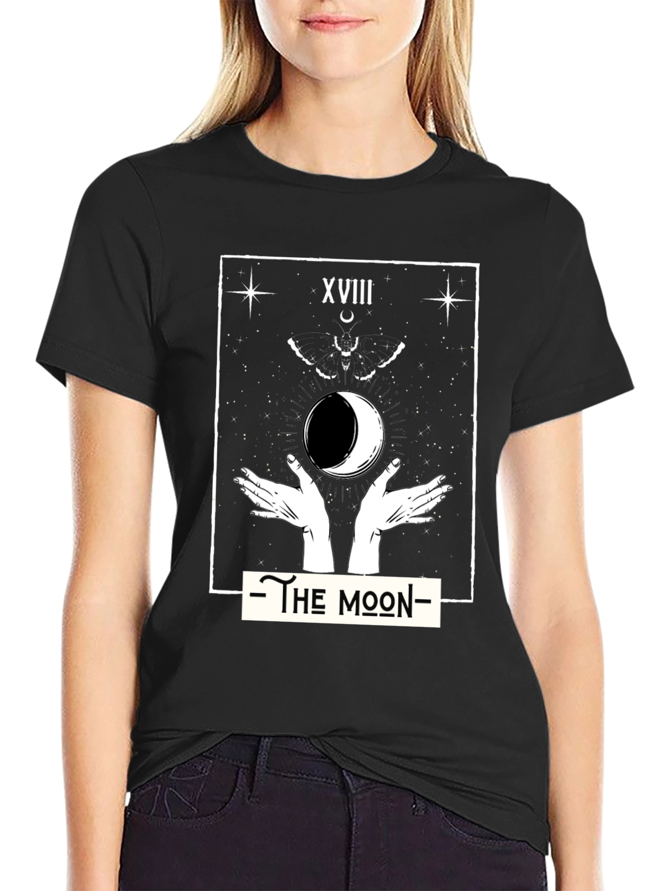 The Moon Tarot Card Graphic T-Shirt