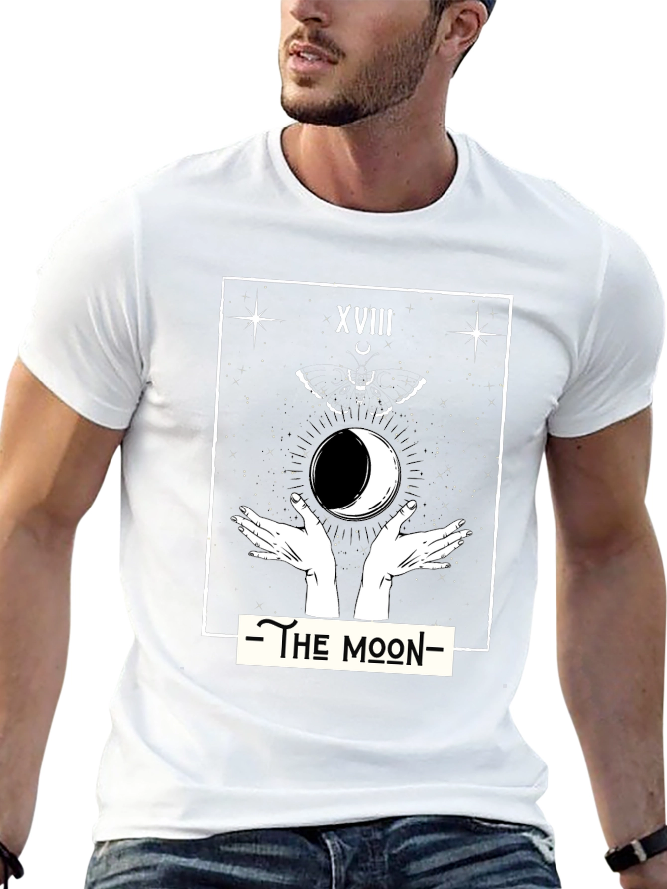 The Moon Tarot Card Graphic T-Shirt