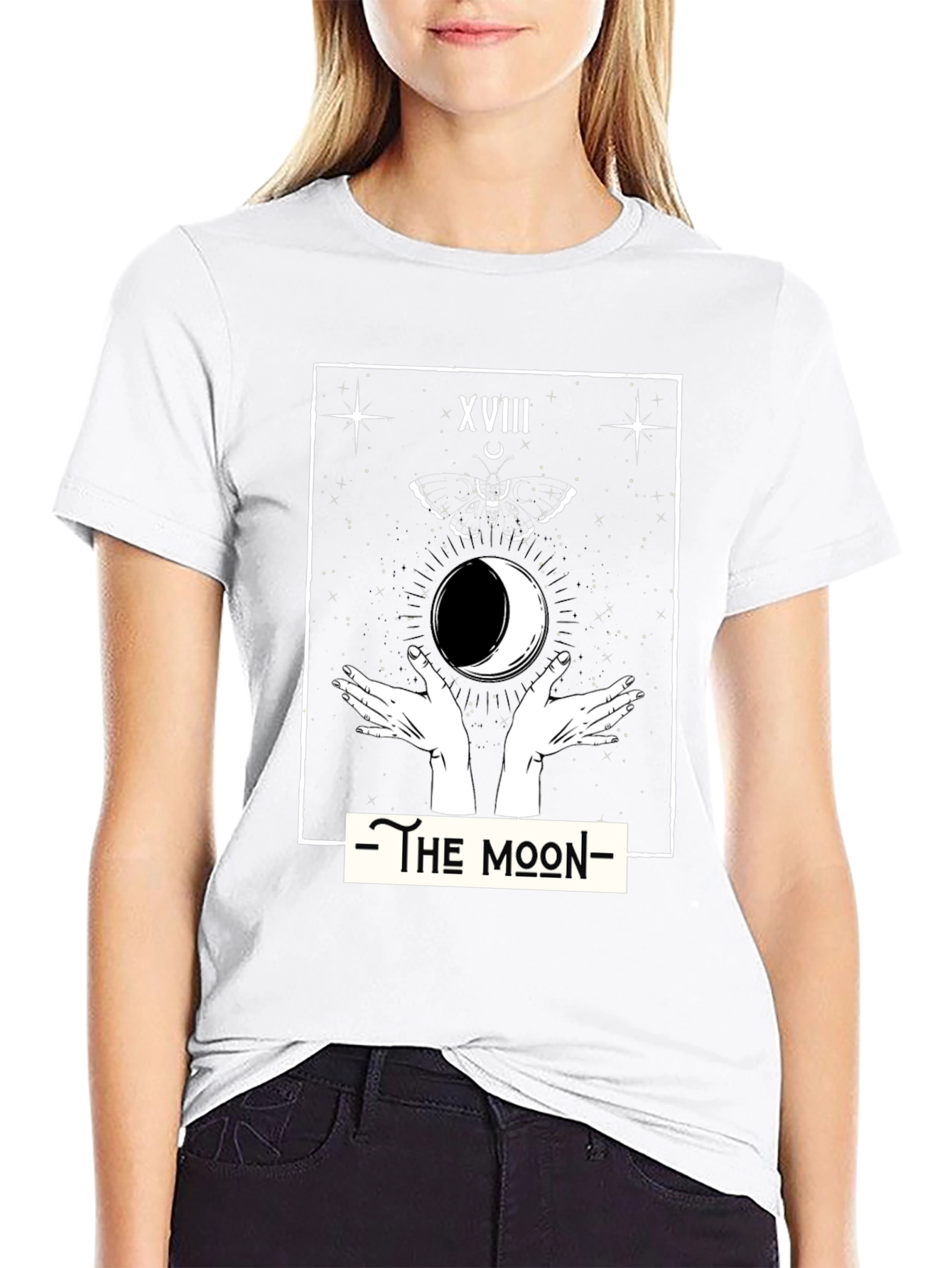 The Moon Tarot Card Graphic T-Shirt