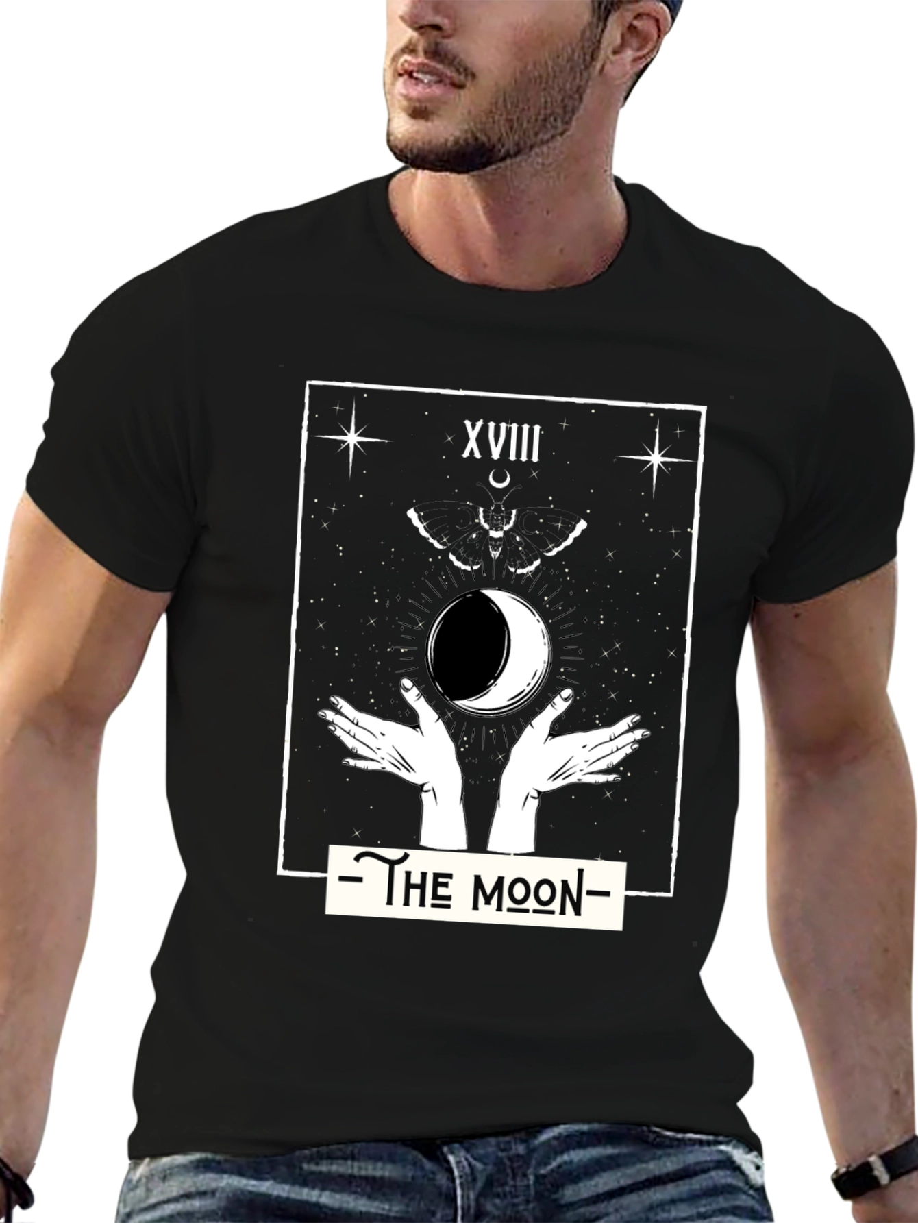The Moon Tarot Card Graphic T-Shirt