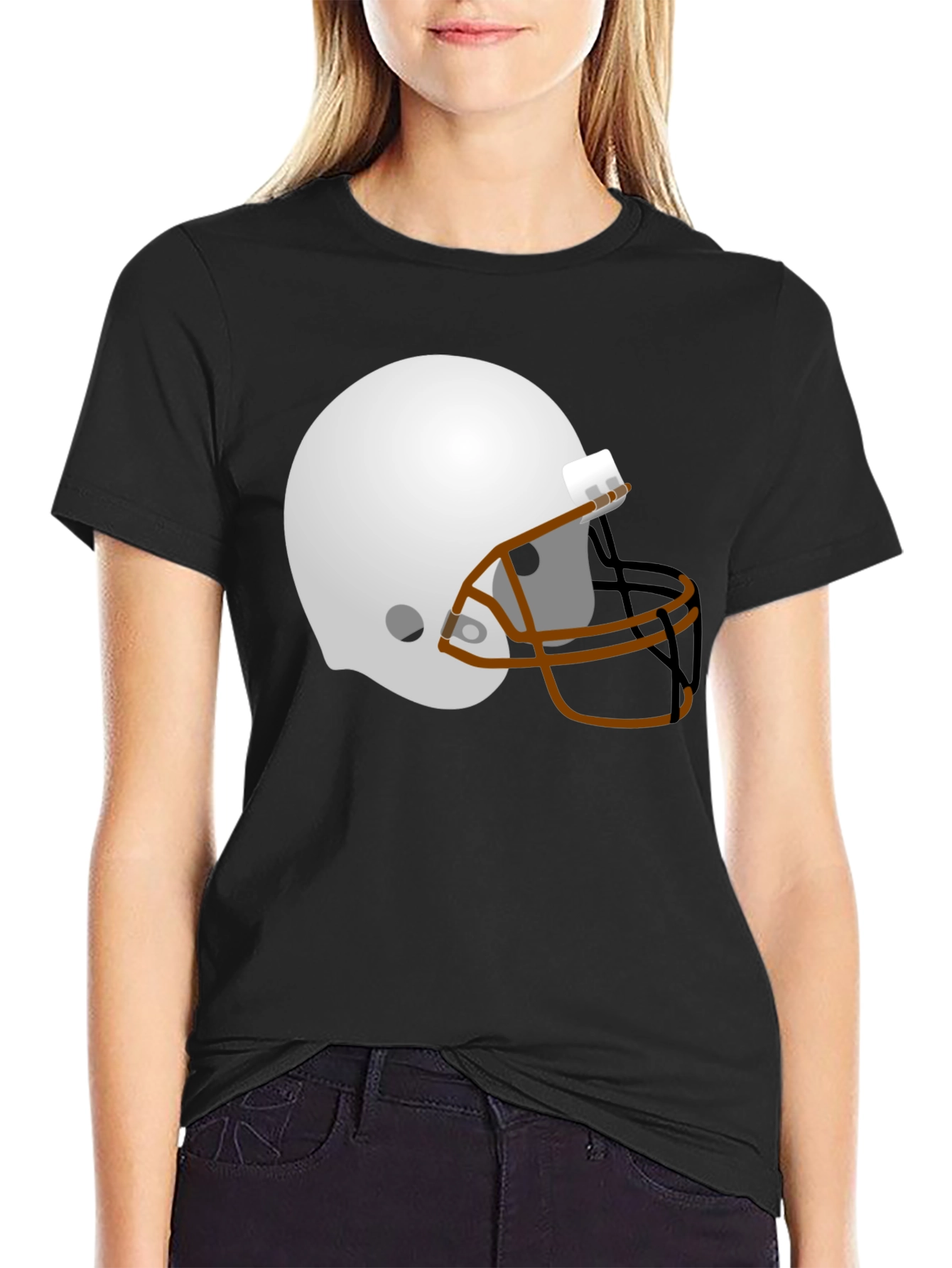 Football Helmet Graphic T-Shirt