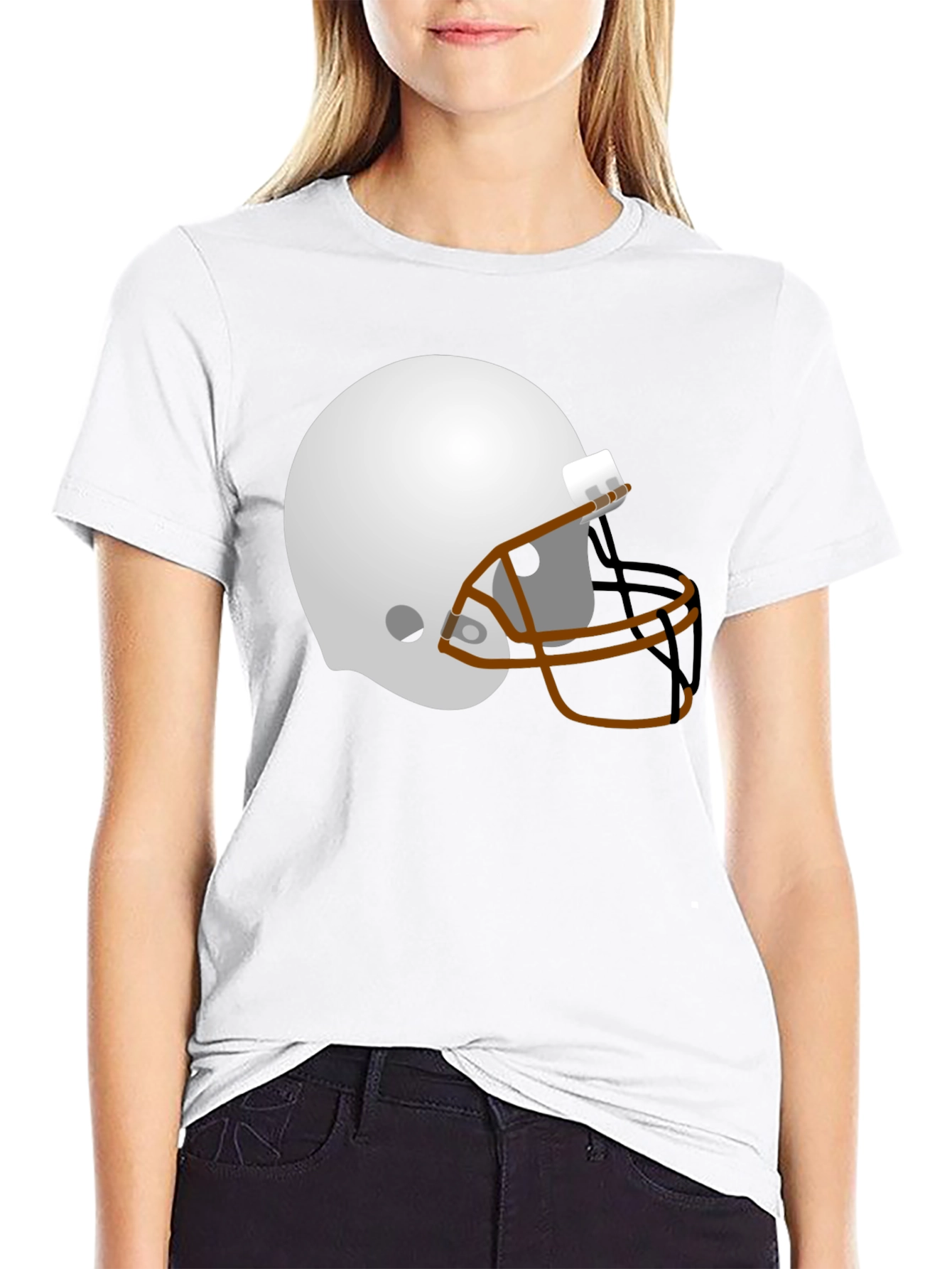 Football Helmet Graphic T-Shirt