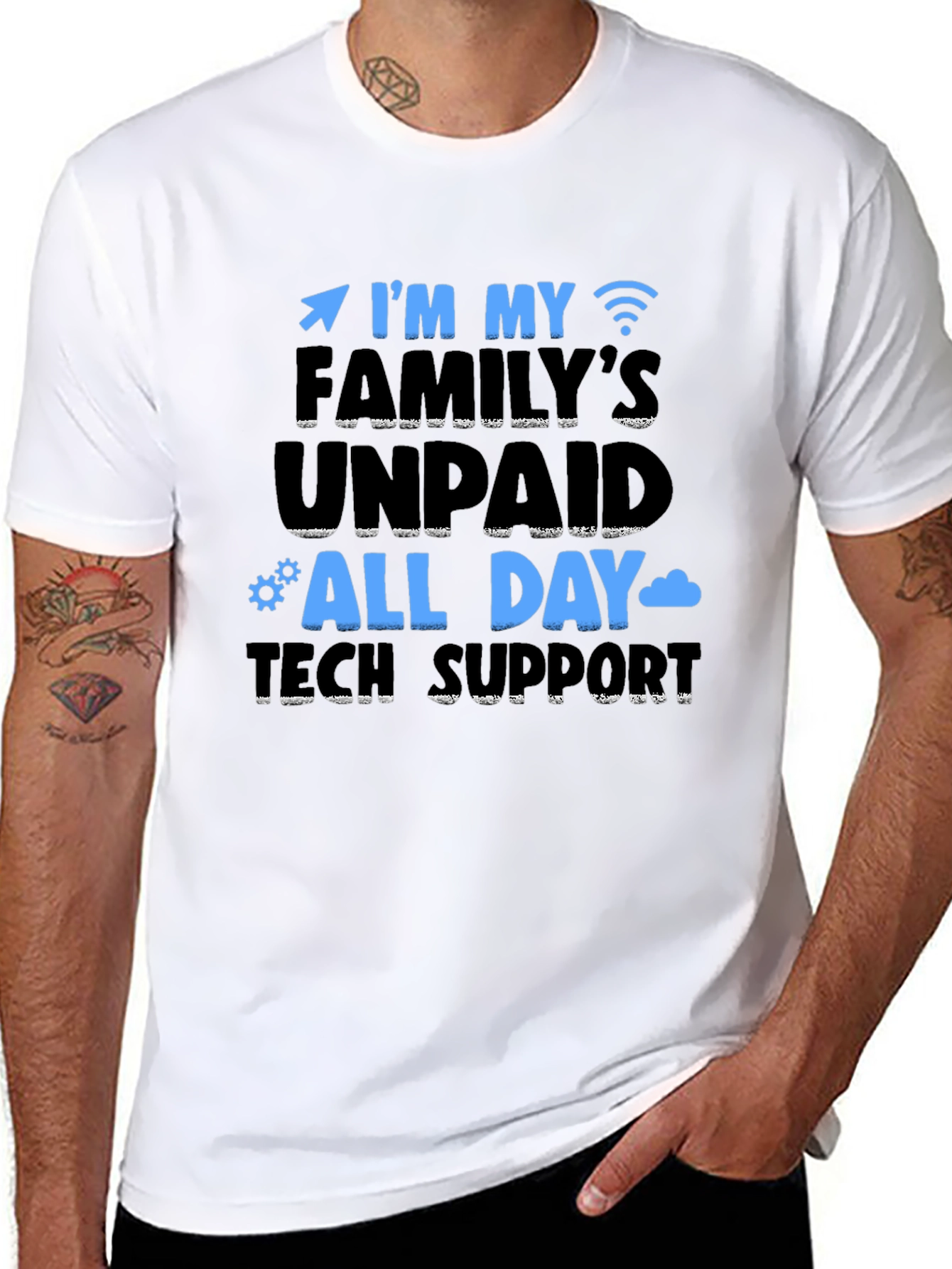 Familys Unpaid Tech Support T-Shirt