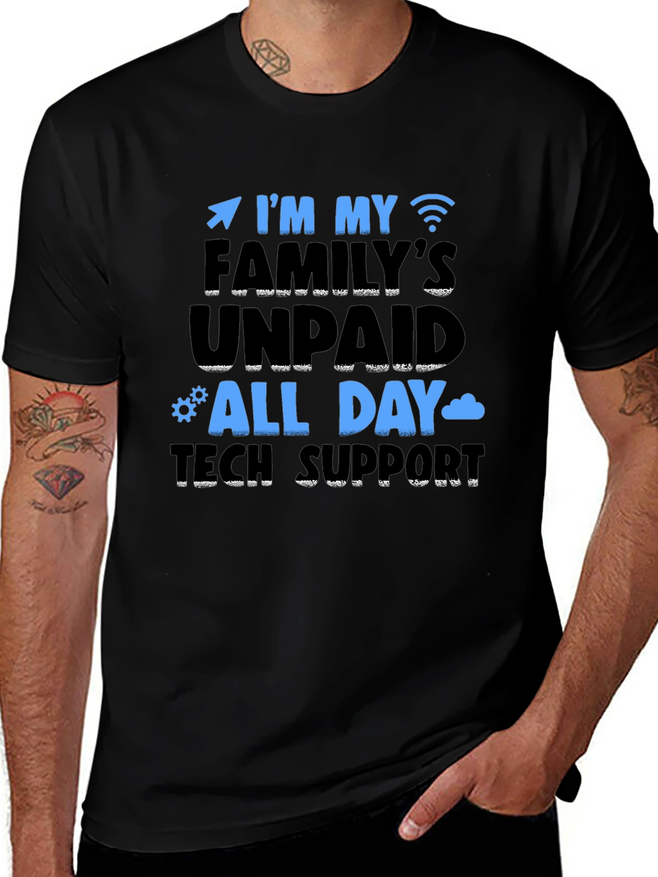 Familys Unpaid Tech Support T-Shirt