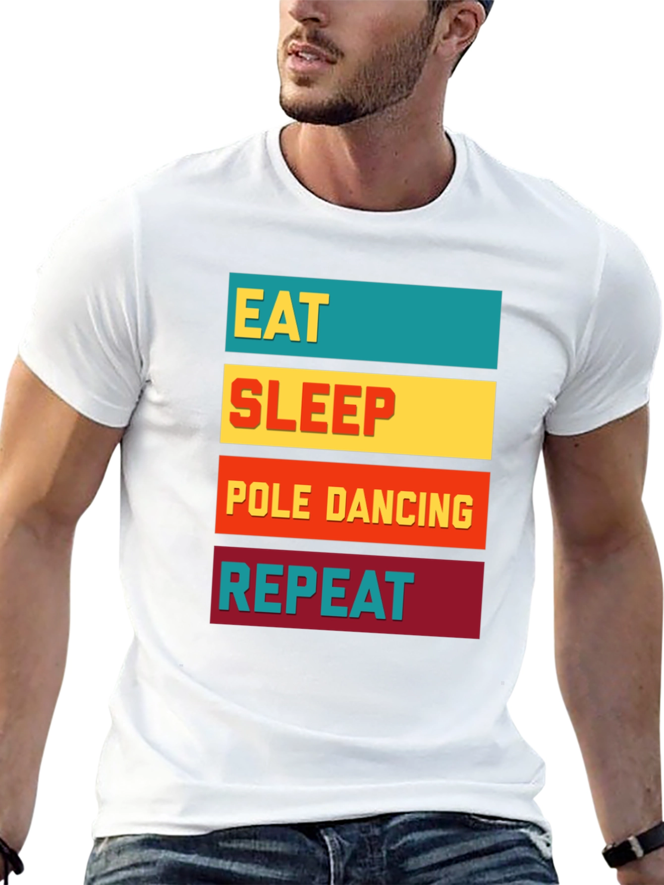 Eat Sleep Pole Dancing Repeat Graphic Tee