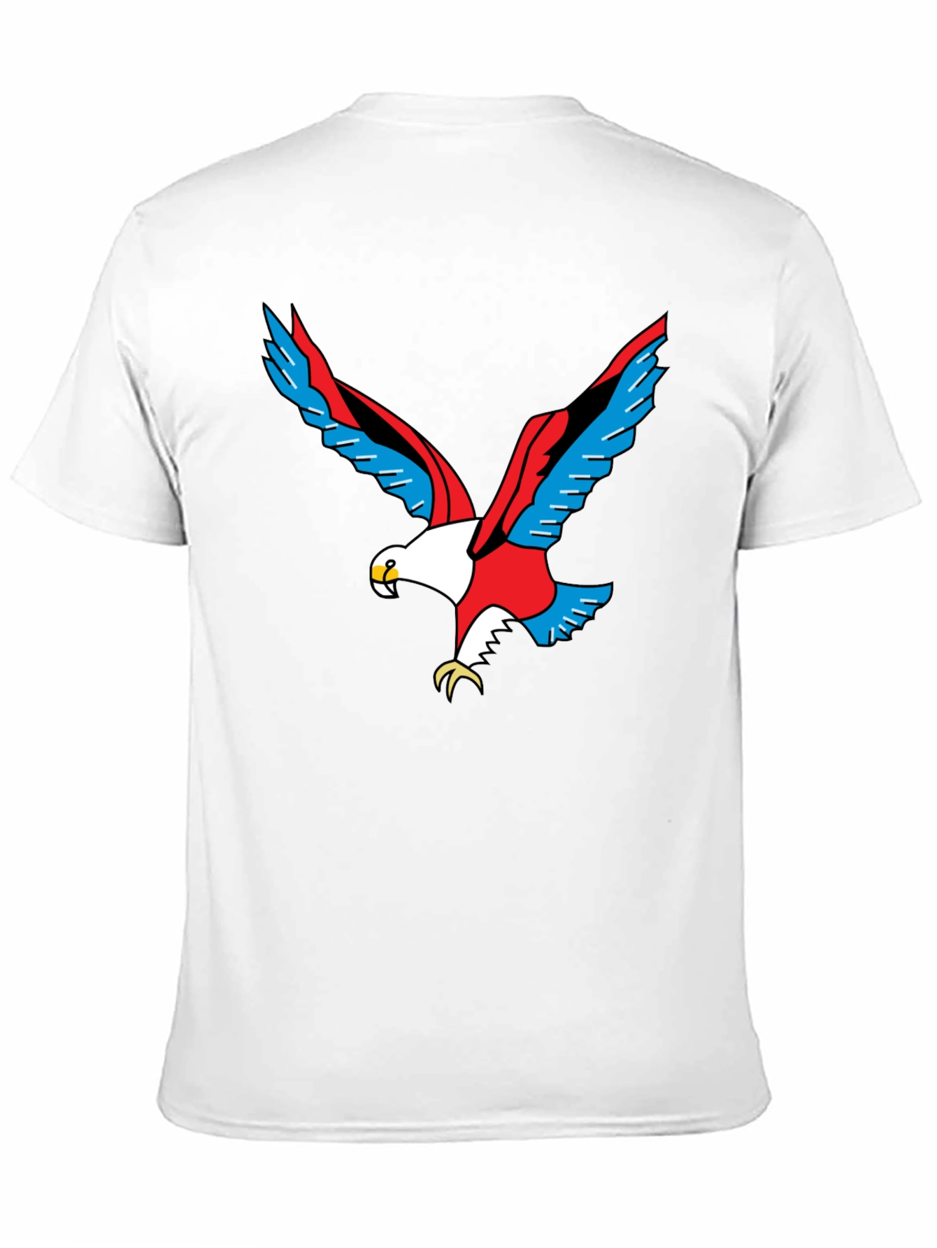 Bold Eagle Graphic Tee - Black Cotton Shirt