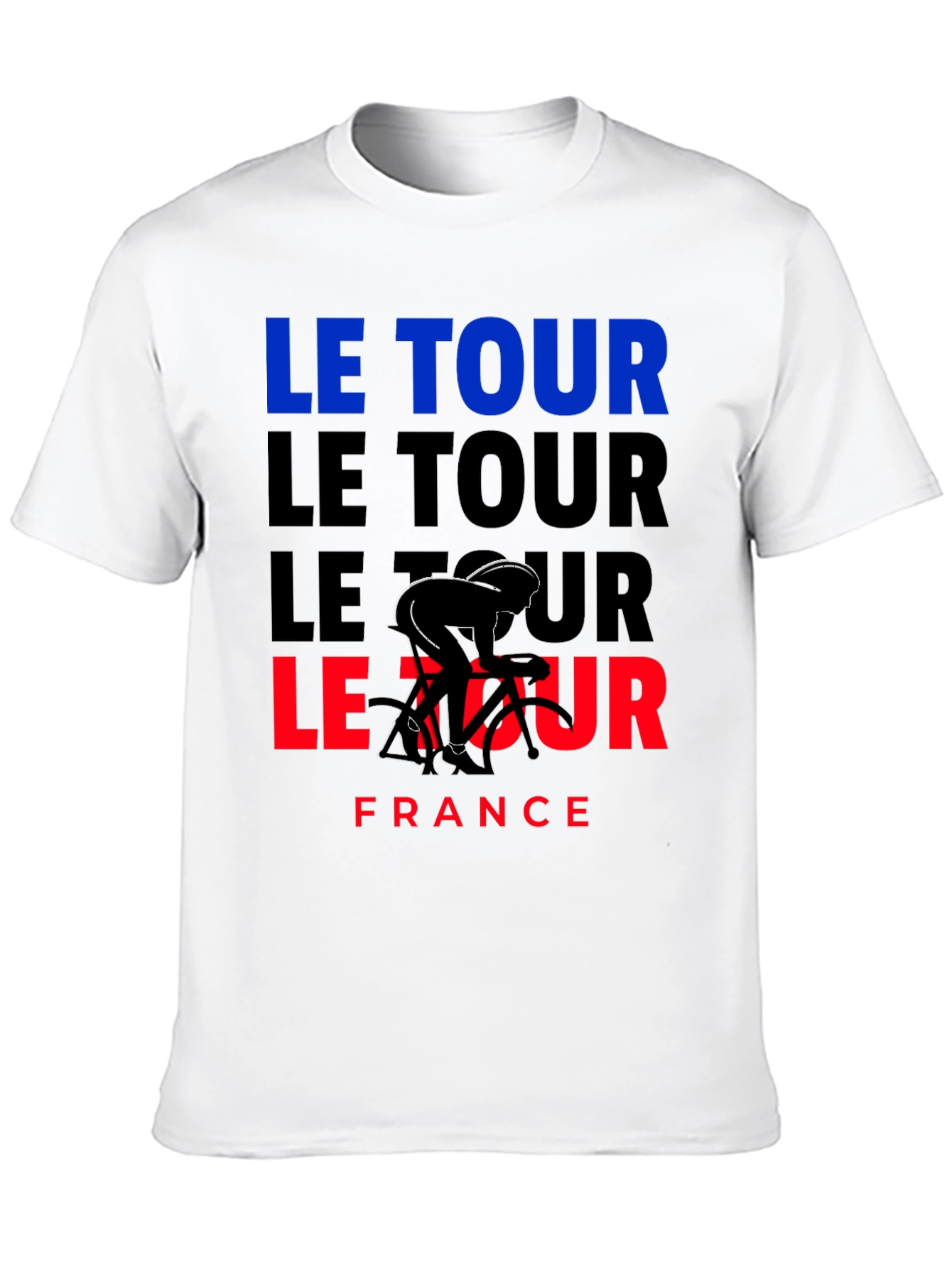 Le Tour France Cycling T-Shirt - Black Graphic Tee