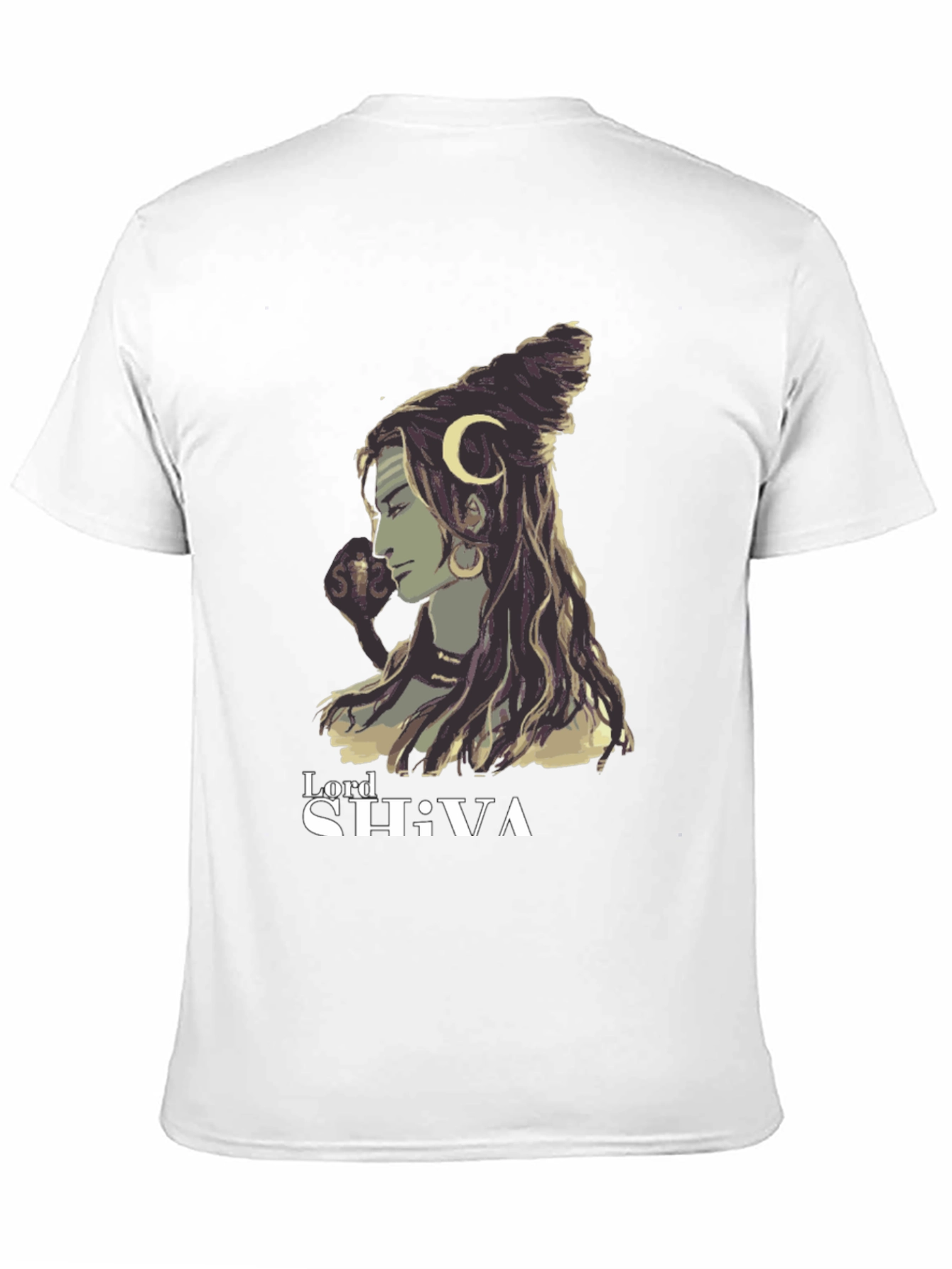 Lord Shiva Graphic Tee - Black Cotton Blend
