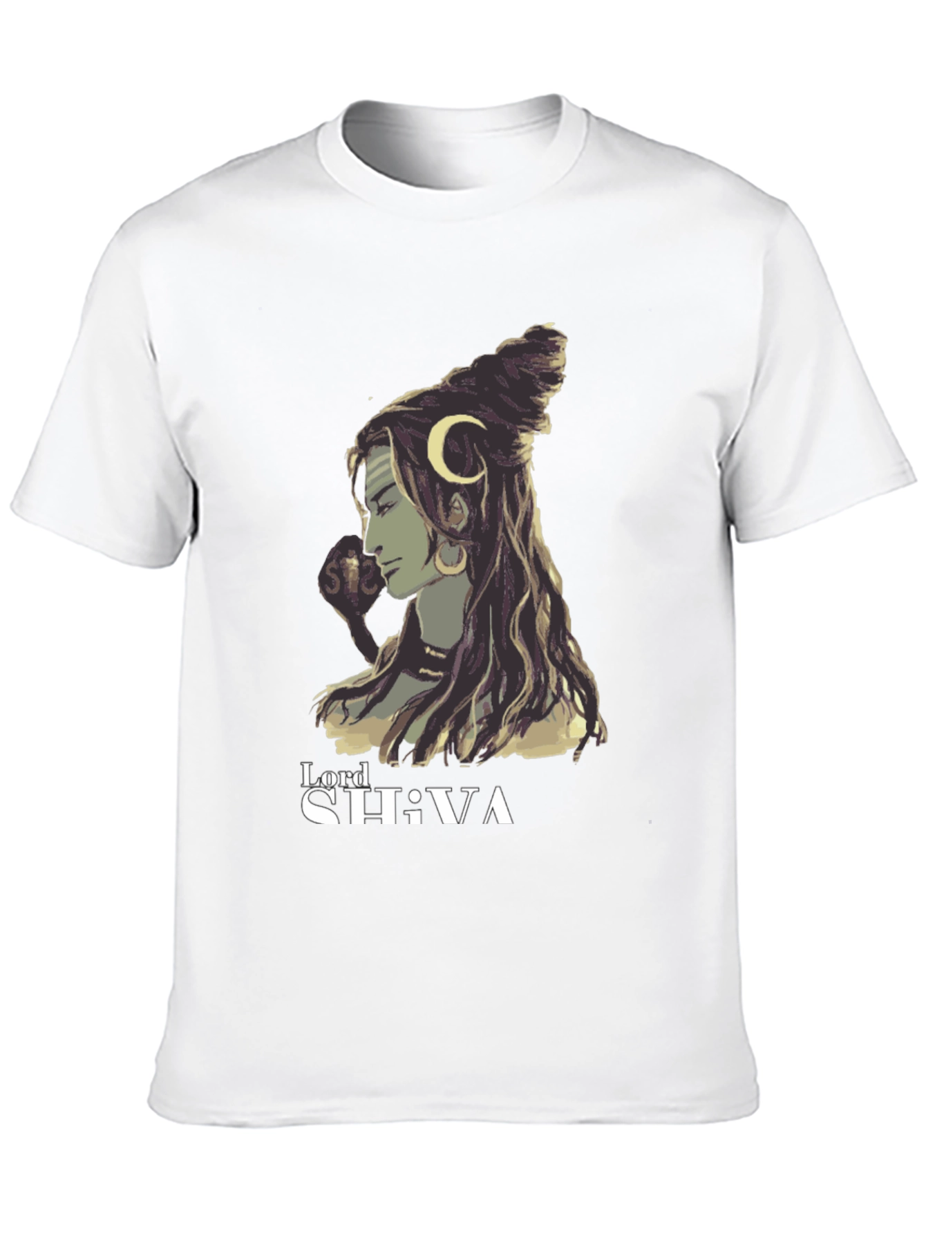Lord Shiva Graphic Tee - Black Cotton Blend