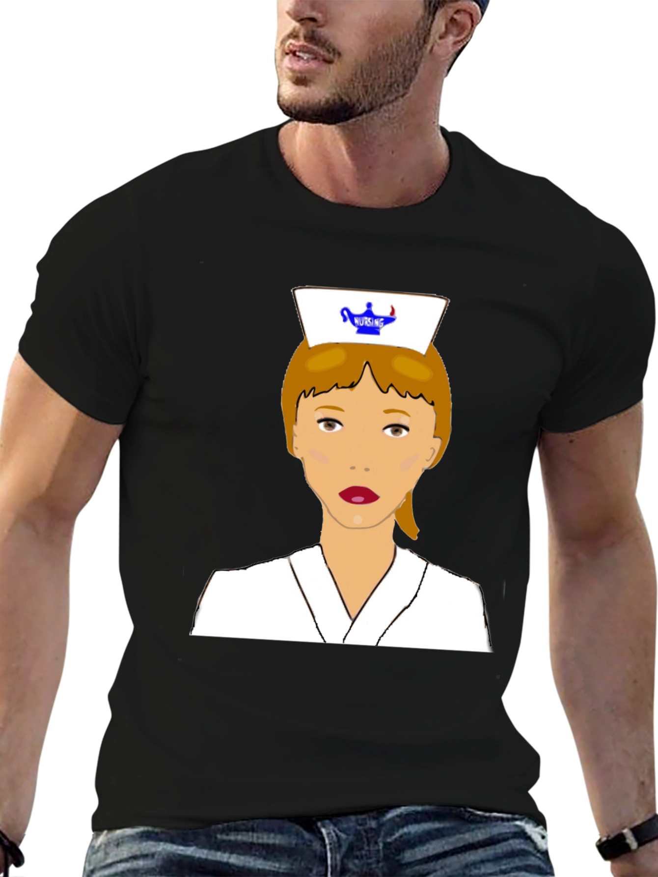 Nurse Graphic Tee - Novelty Design