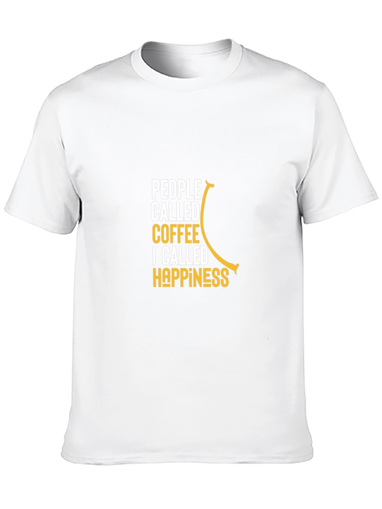 Coffee Happiness Graphic Tee - Black